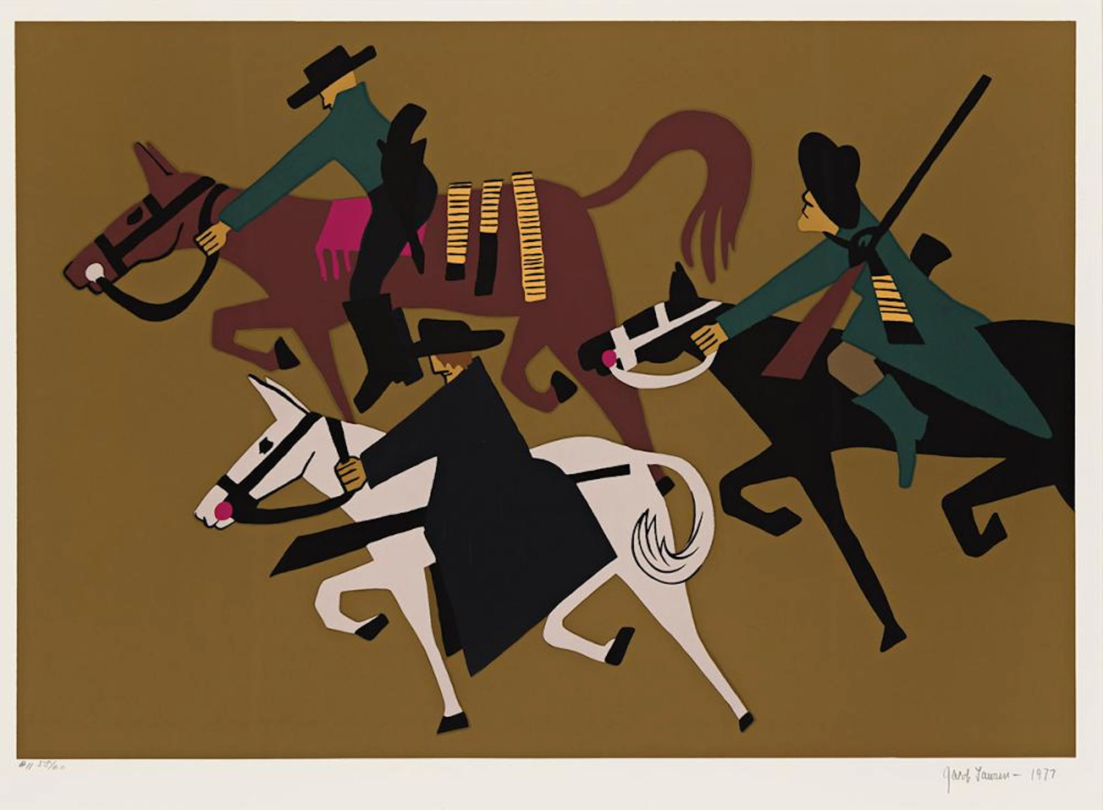 JACOB LAWRENCE (1917 - 2000) John Brown took to guerilla warfare.