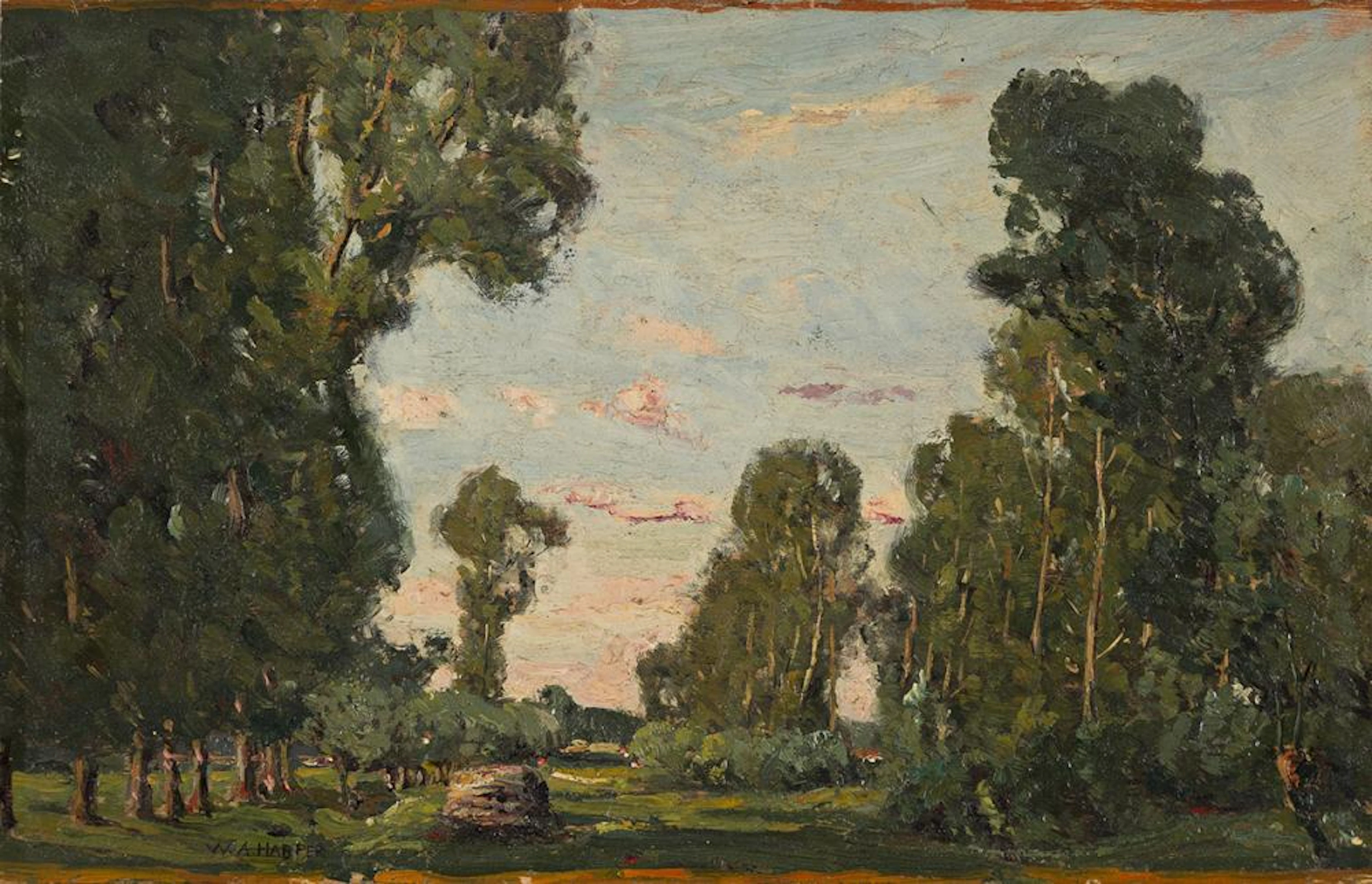 WILLIAM A. HARPER (1873 - 1910) Untitled (French Landscape with Trees).
