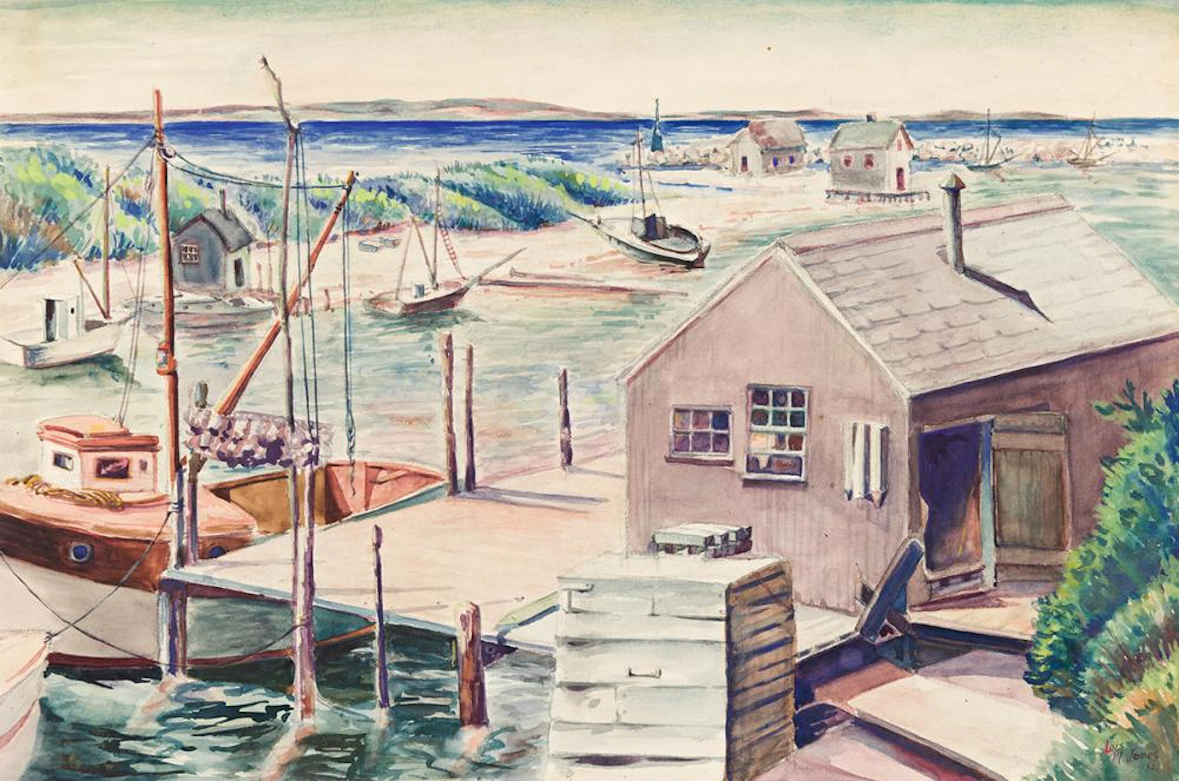 LOÏS MAILOU JONES (1905 - 1998) Untitled (Martha's Vineyard View).