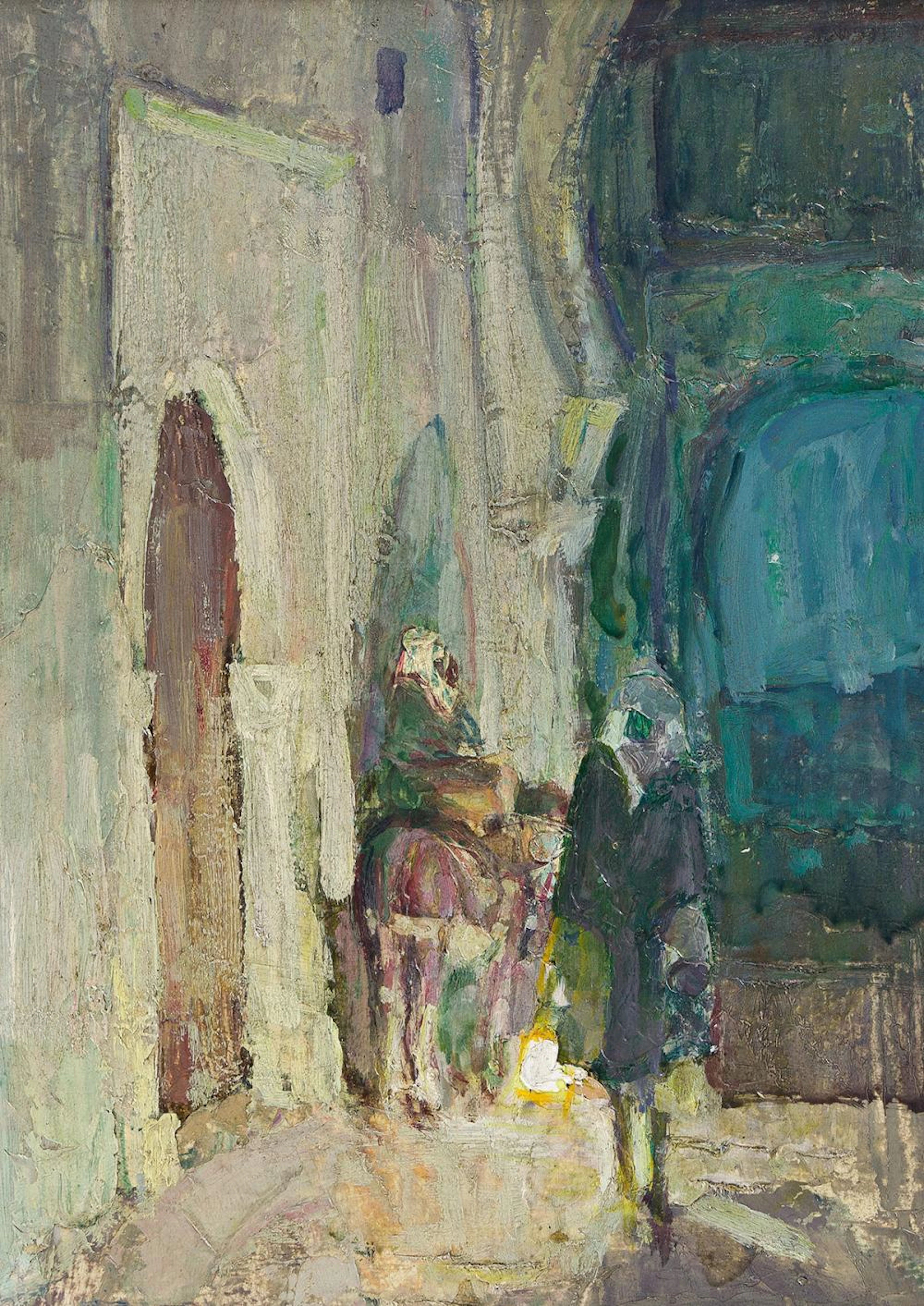 HENRY OSSAWA TANNER (1859 - 1937) Untitled (Flight Into Egypt).
