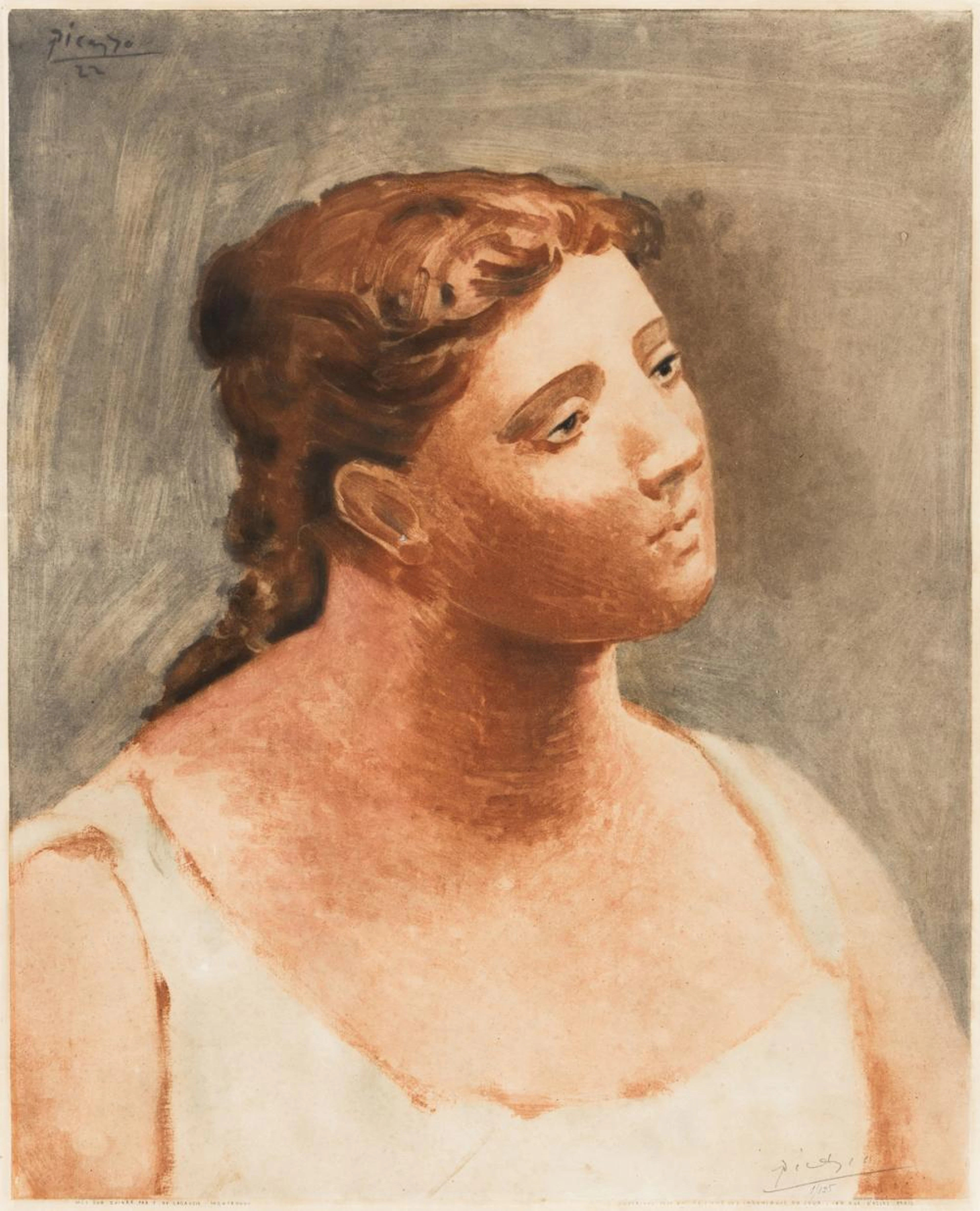 PABLO PICASSO (after) Buste de Femme en blanc