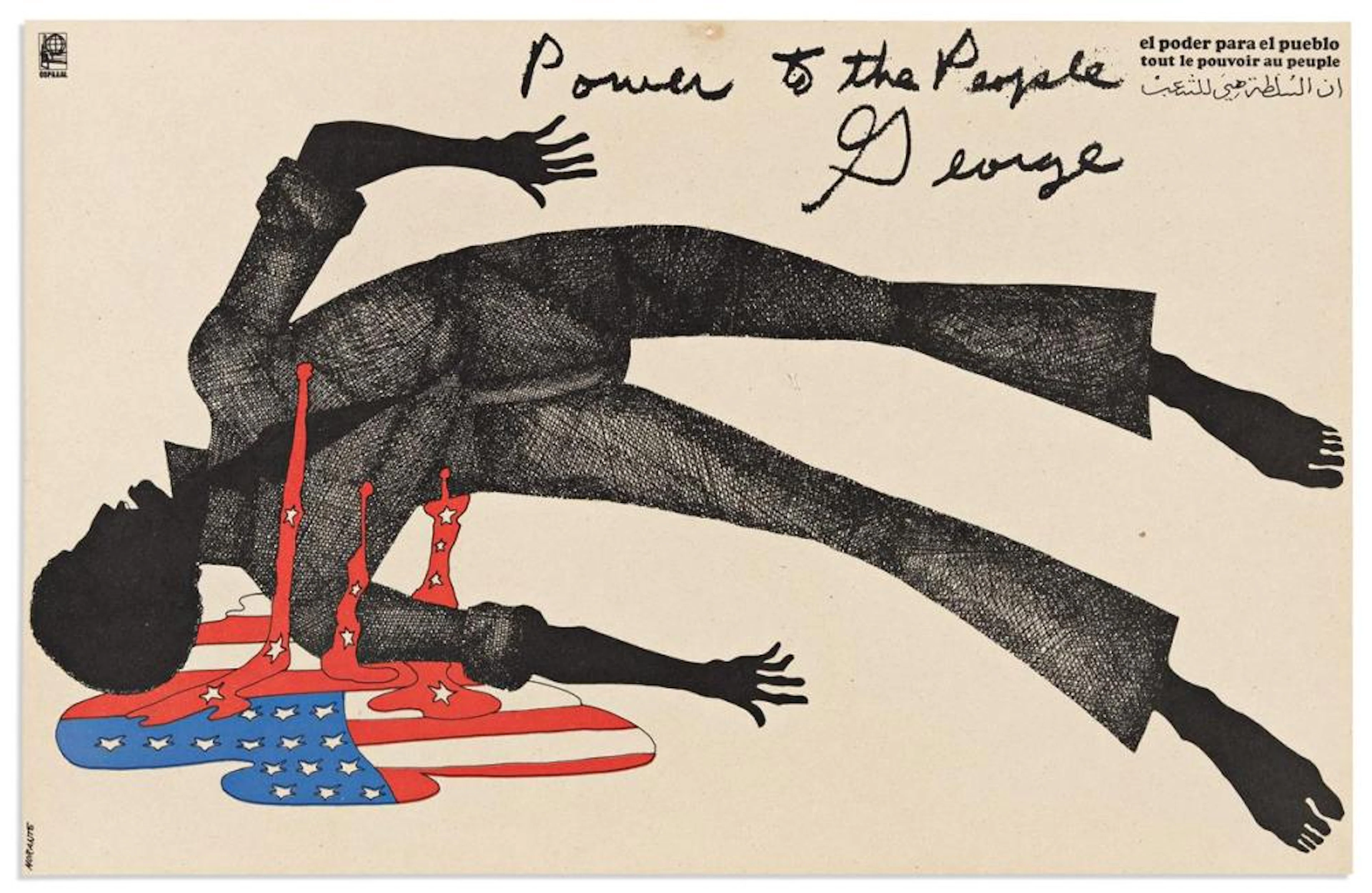 (BLACK PANTHERS.) Rafael Morante, artist. Power to the People, George.