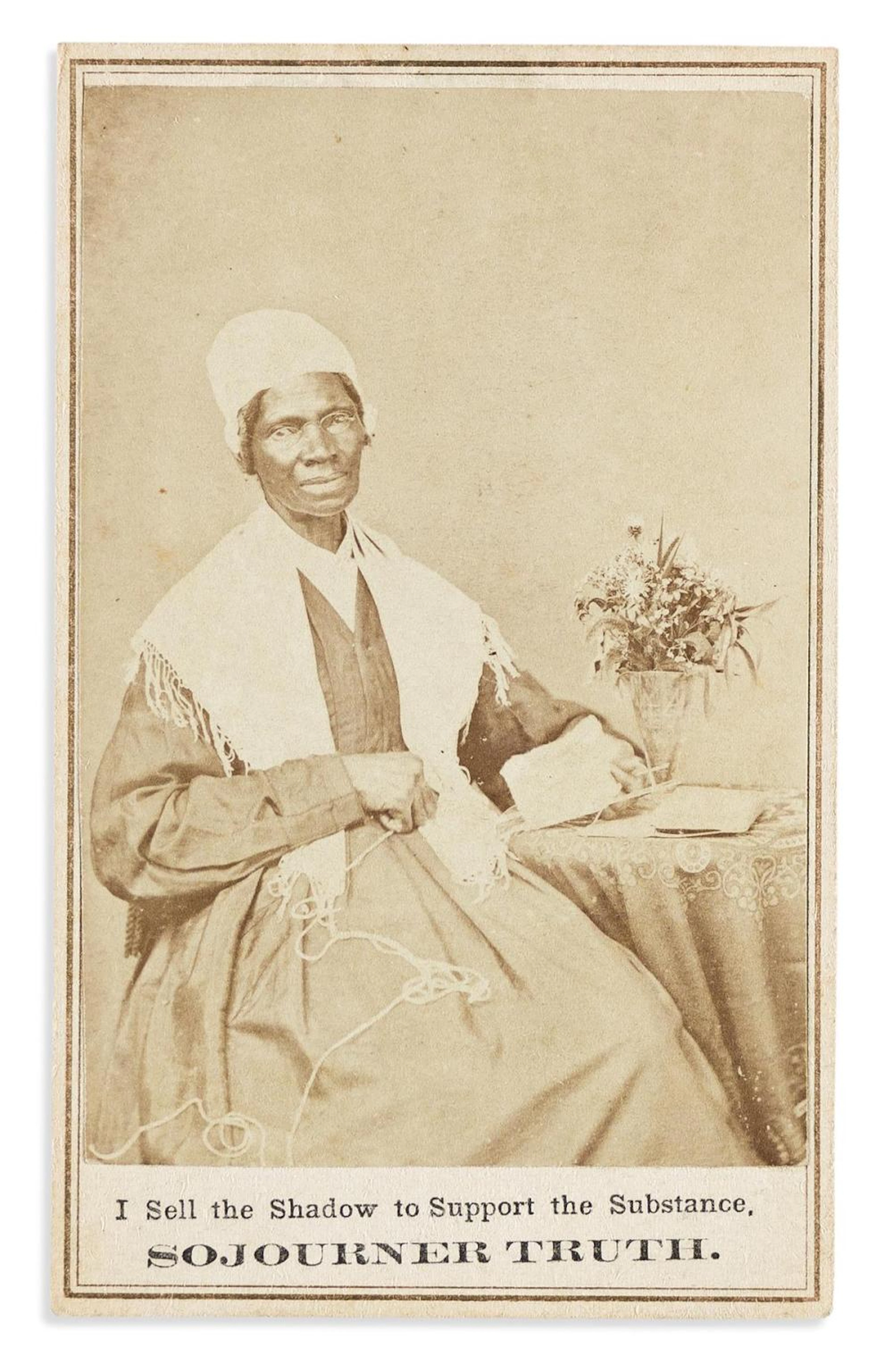 (SLAVERY & ABOLITION.) Carte-de-visite portrait of...