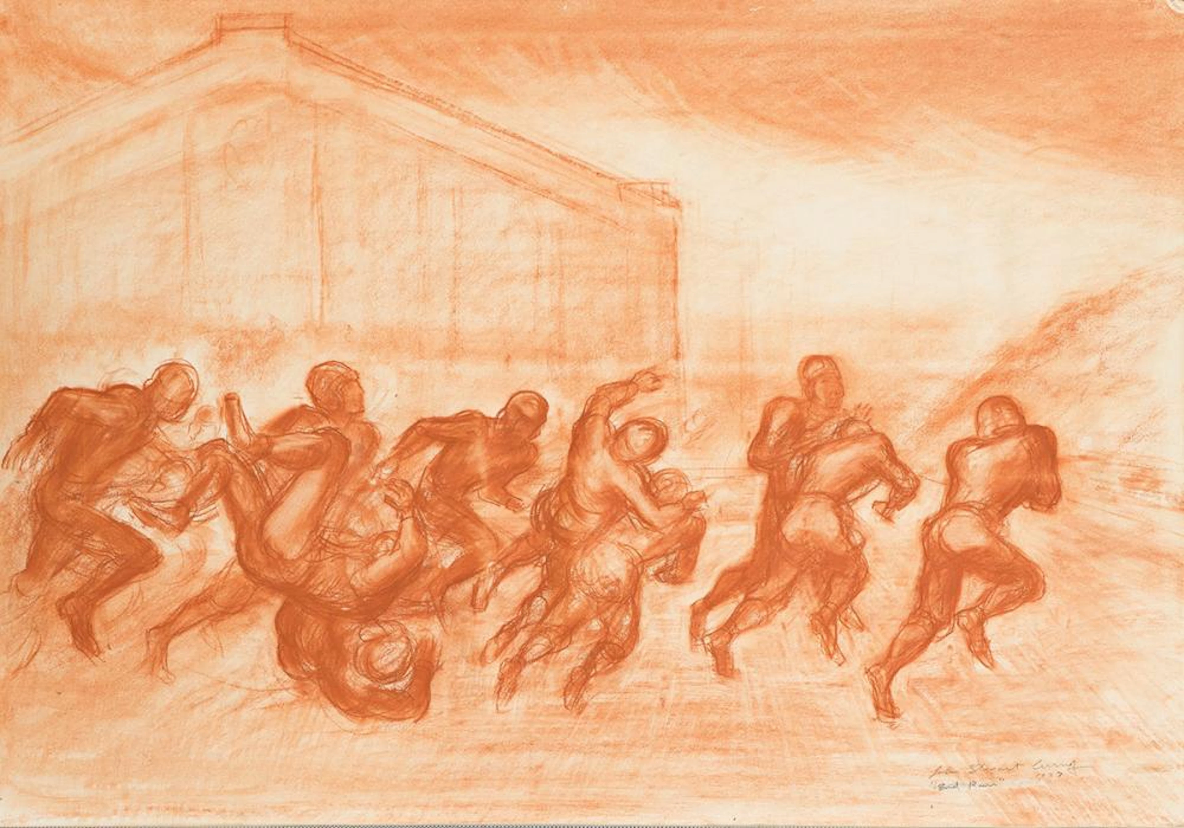 JOHN STEUART CURRY End Run.