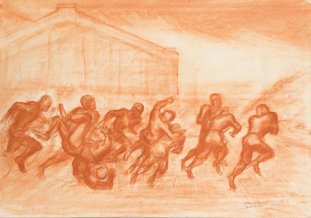 JOHN STEUART CURRY End Run.