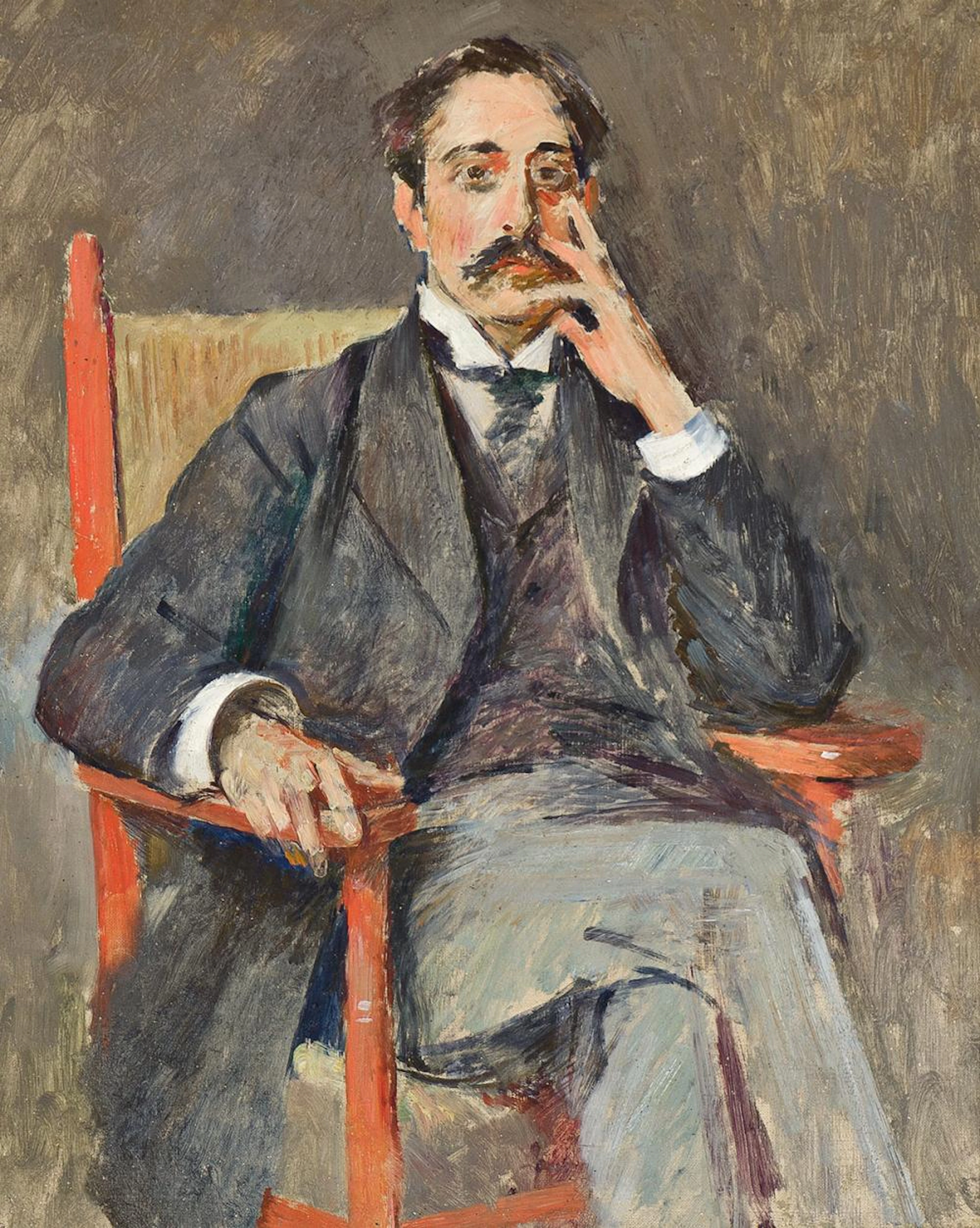 THEODORE ROBINSON Portrait of Daniel Burleigh Parkhurst.