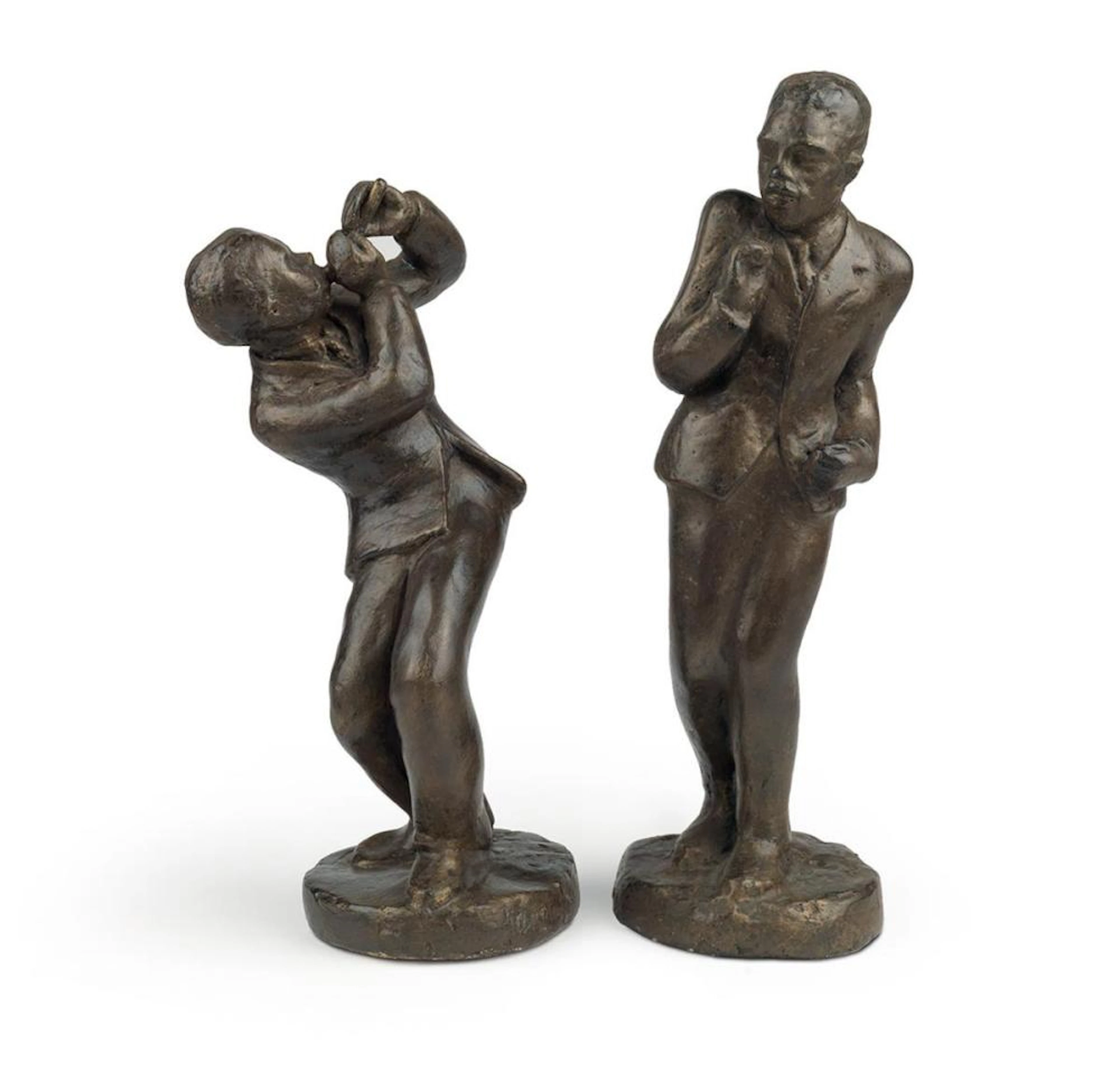 AUGUSTA SAVAGE (1892 - 1962) Pair of dancing figures.
