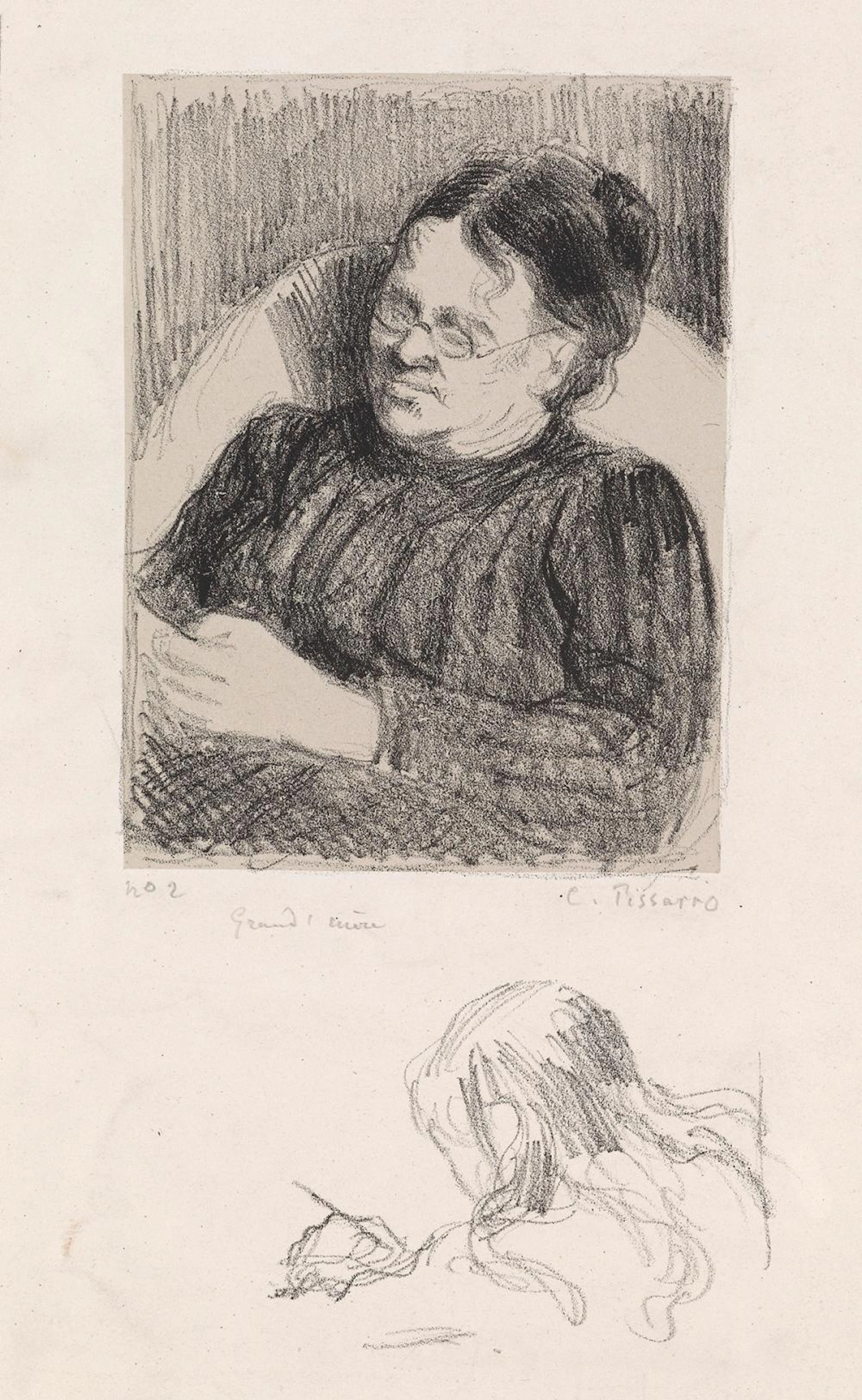 CAMILLE PISSARRO Grand'Mère (la femme de l'artiste).