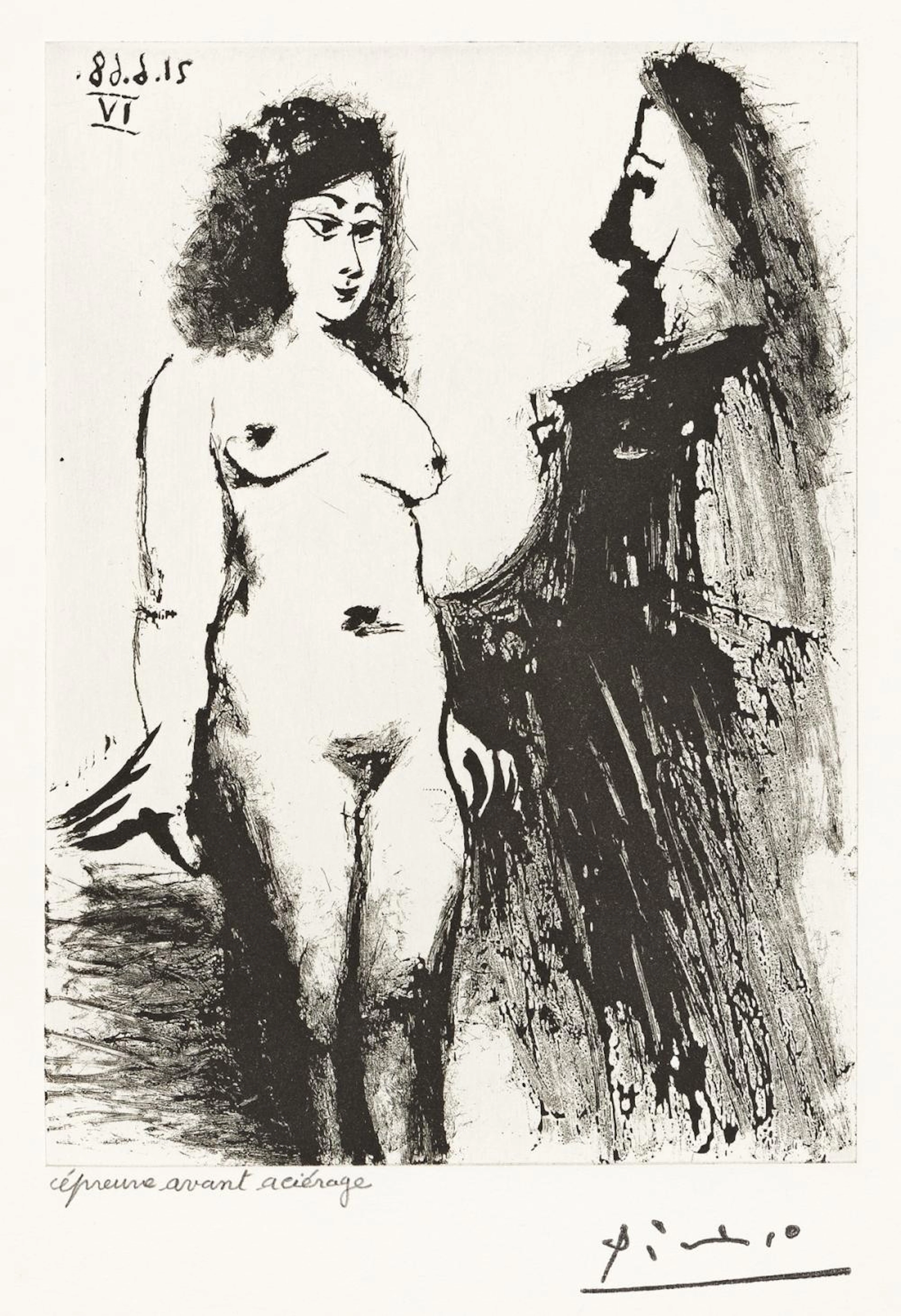 PABLO PICASSO Series 347:177 (Jeune Prostituée et Mousquetaire).