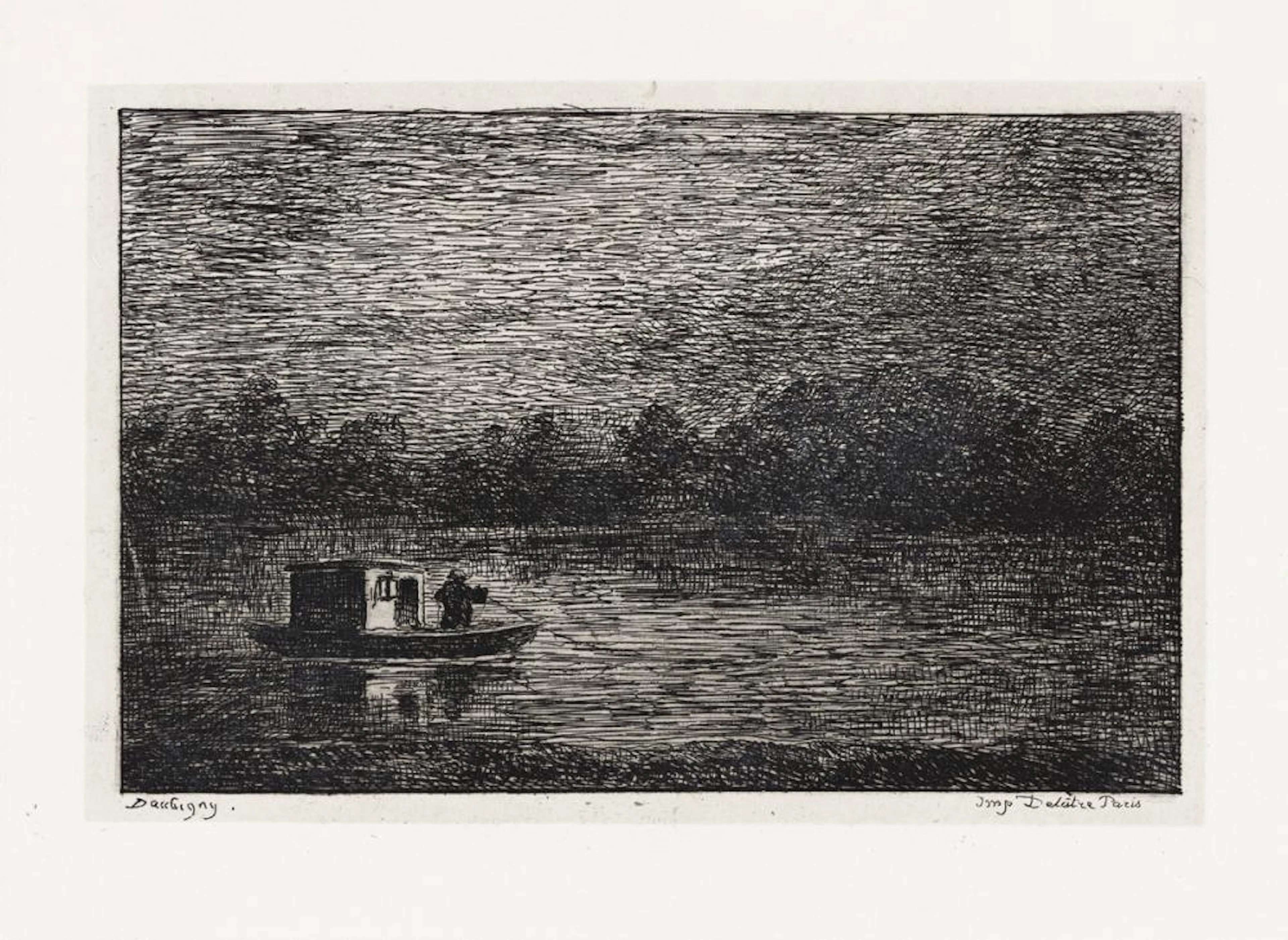 CHARLES-FRANÇOIS DAUBIGNY Voyage en bateau.