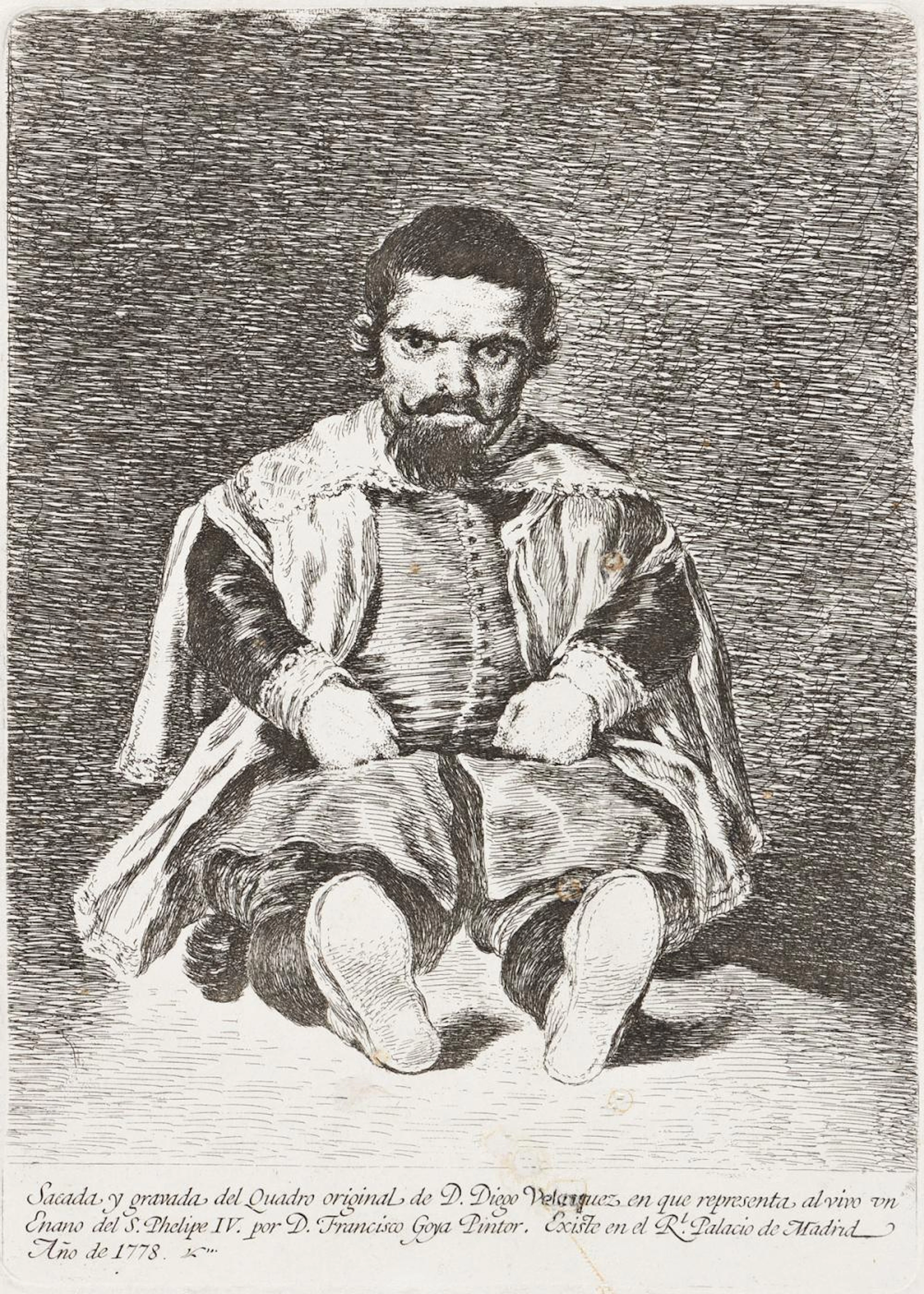 FRANCISCO JOSÉ DE GOYA Un Enano (Sebastián de Morra).