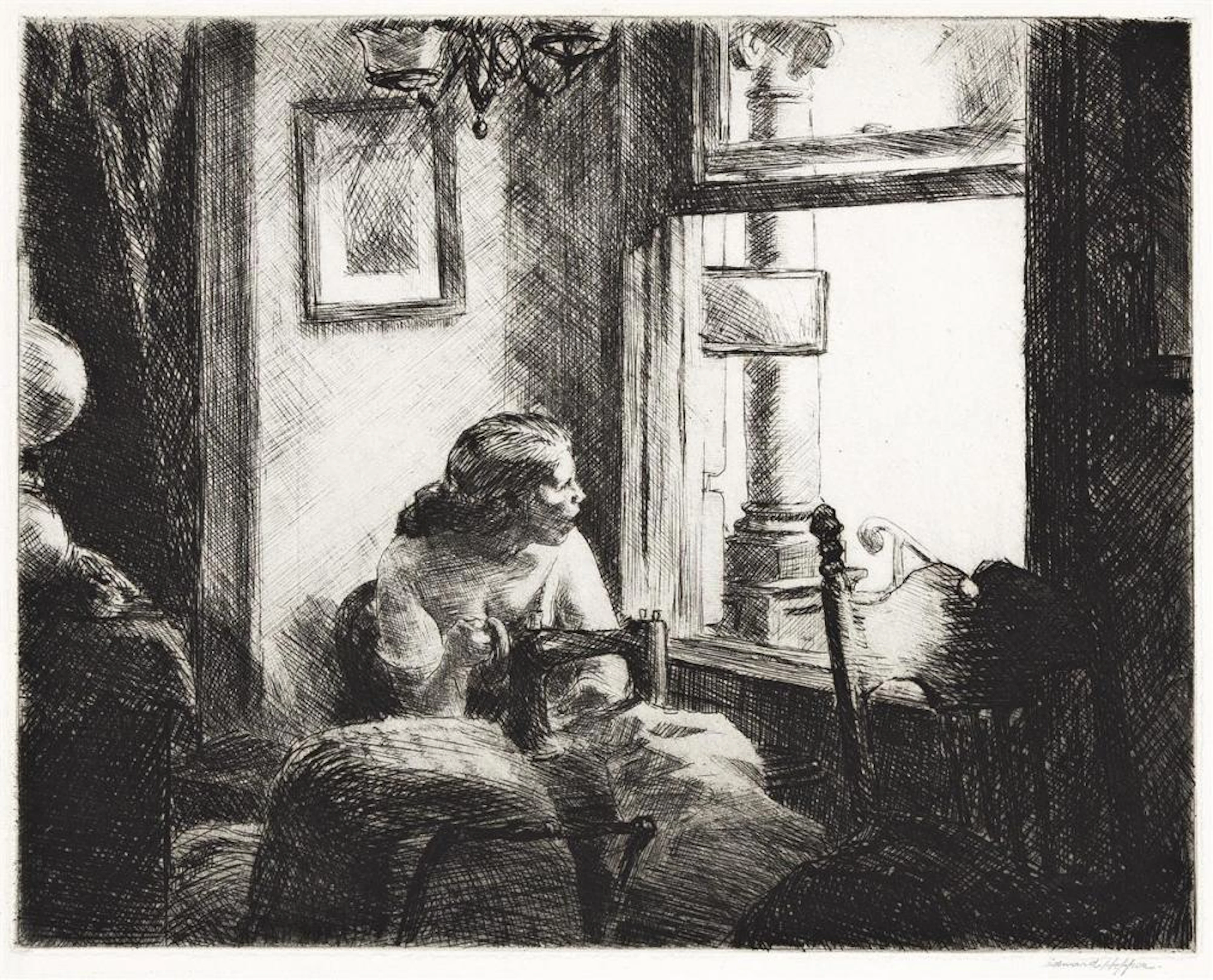 EDWARD HOPPER East Side Interior.