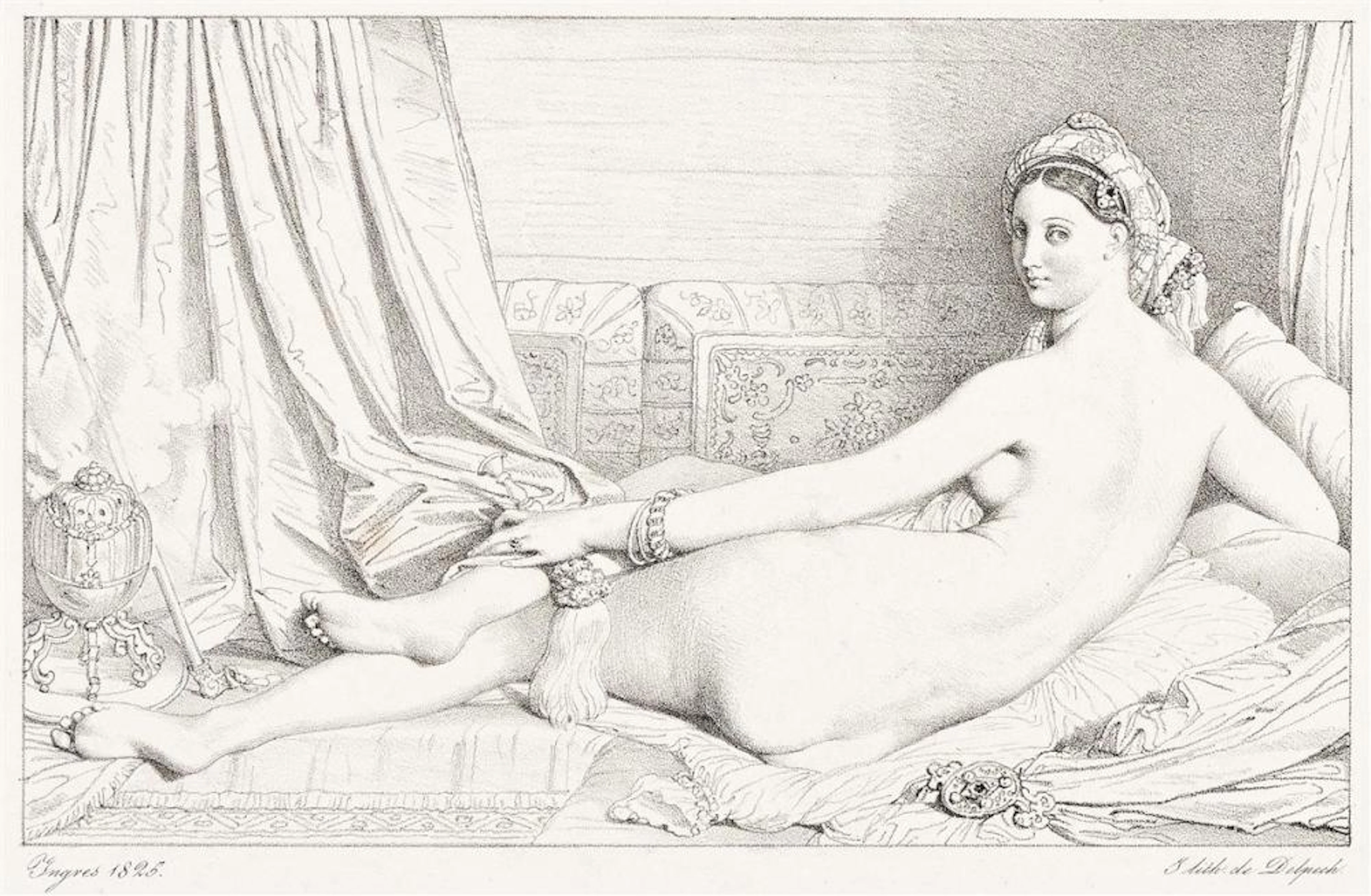 JEAN-AUGUSTE-DOMINIQUE INGRES Odalisque.