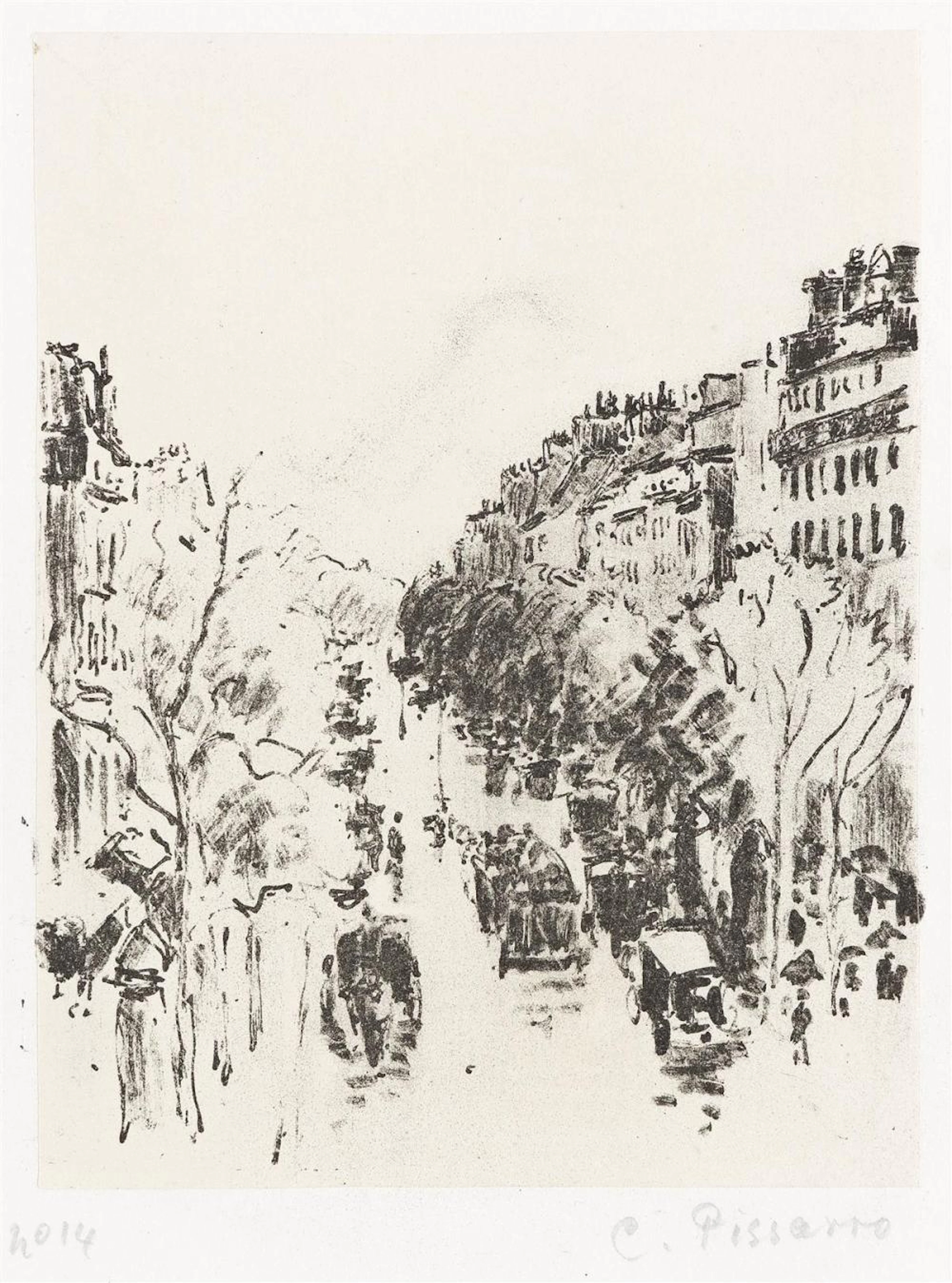 CAMILLE PISSARRO Boulevard Montmartre.