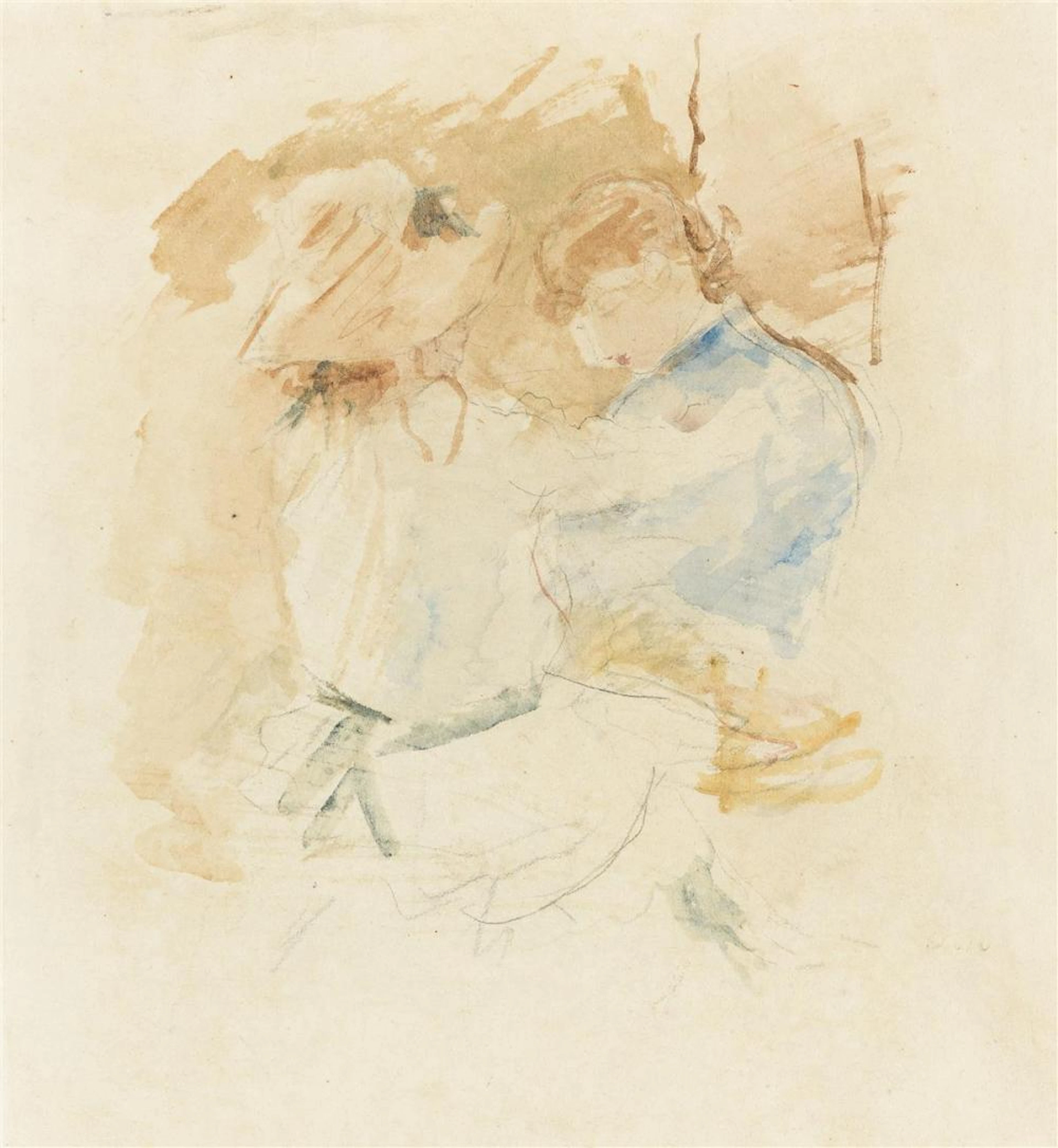 BERTHE MORISOT La Couture au Jardin.