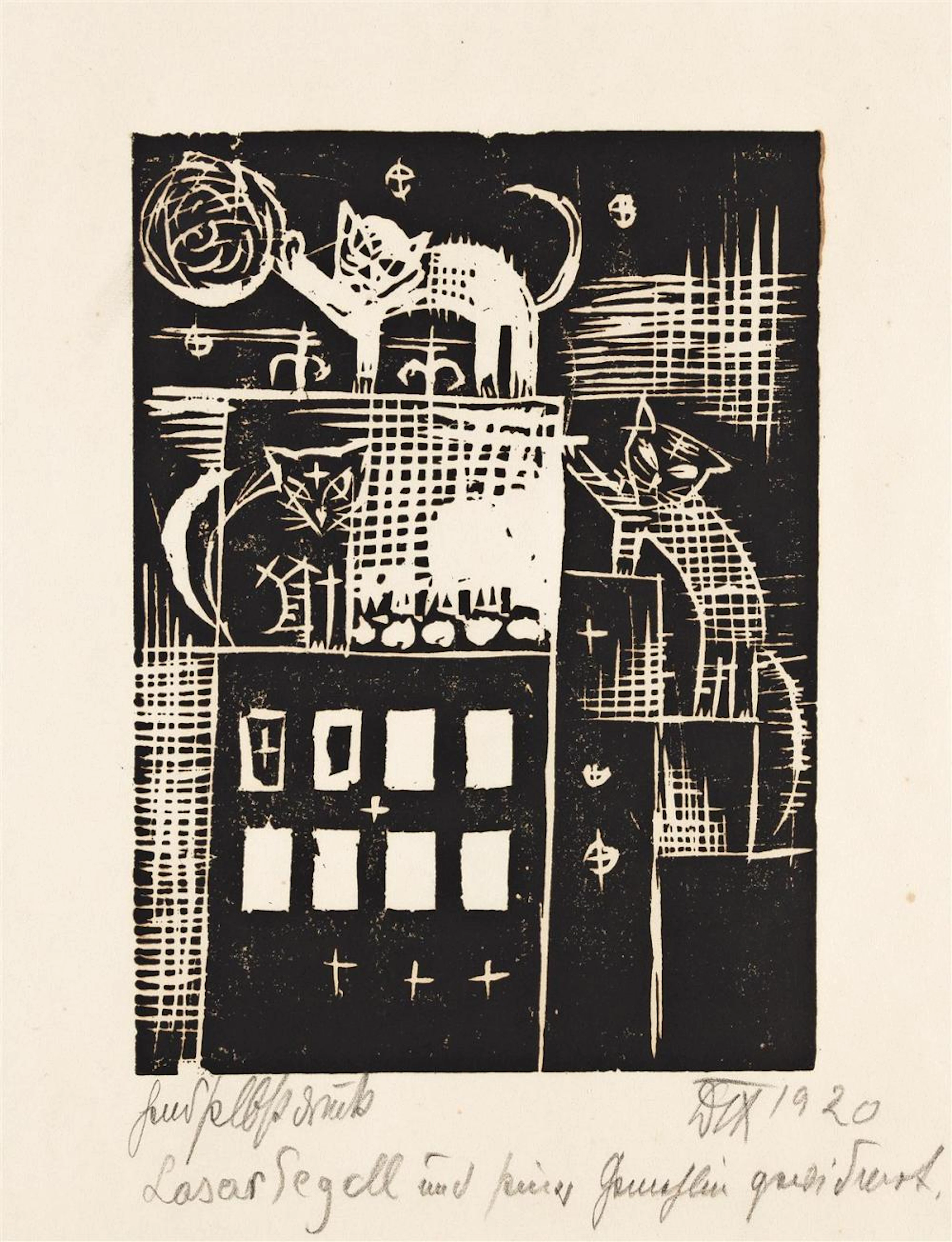 OTTO DIX Katzen.