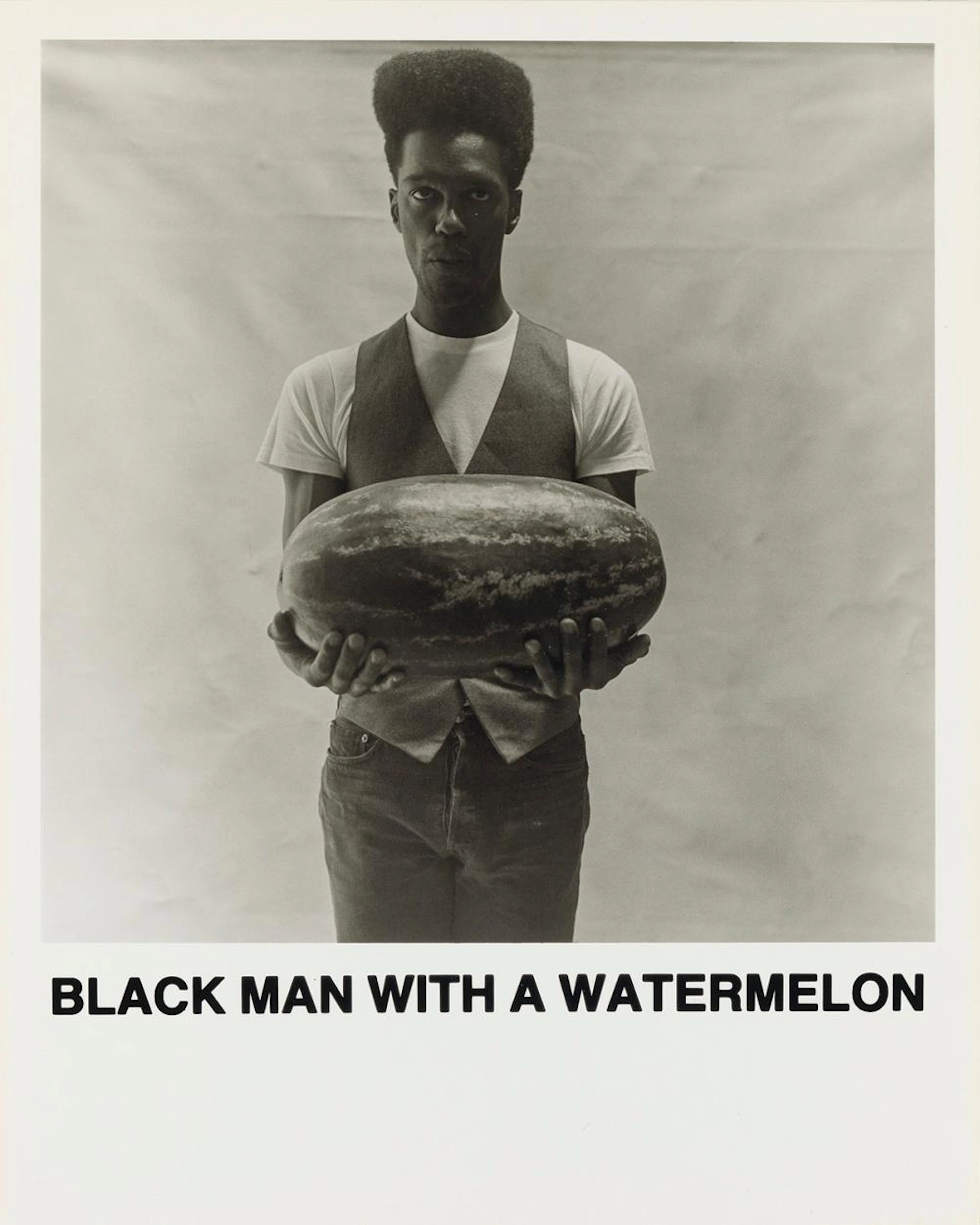 CARRIE MAE WEEMS (1953 - ) Black Man With A Watermelon.