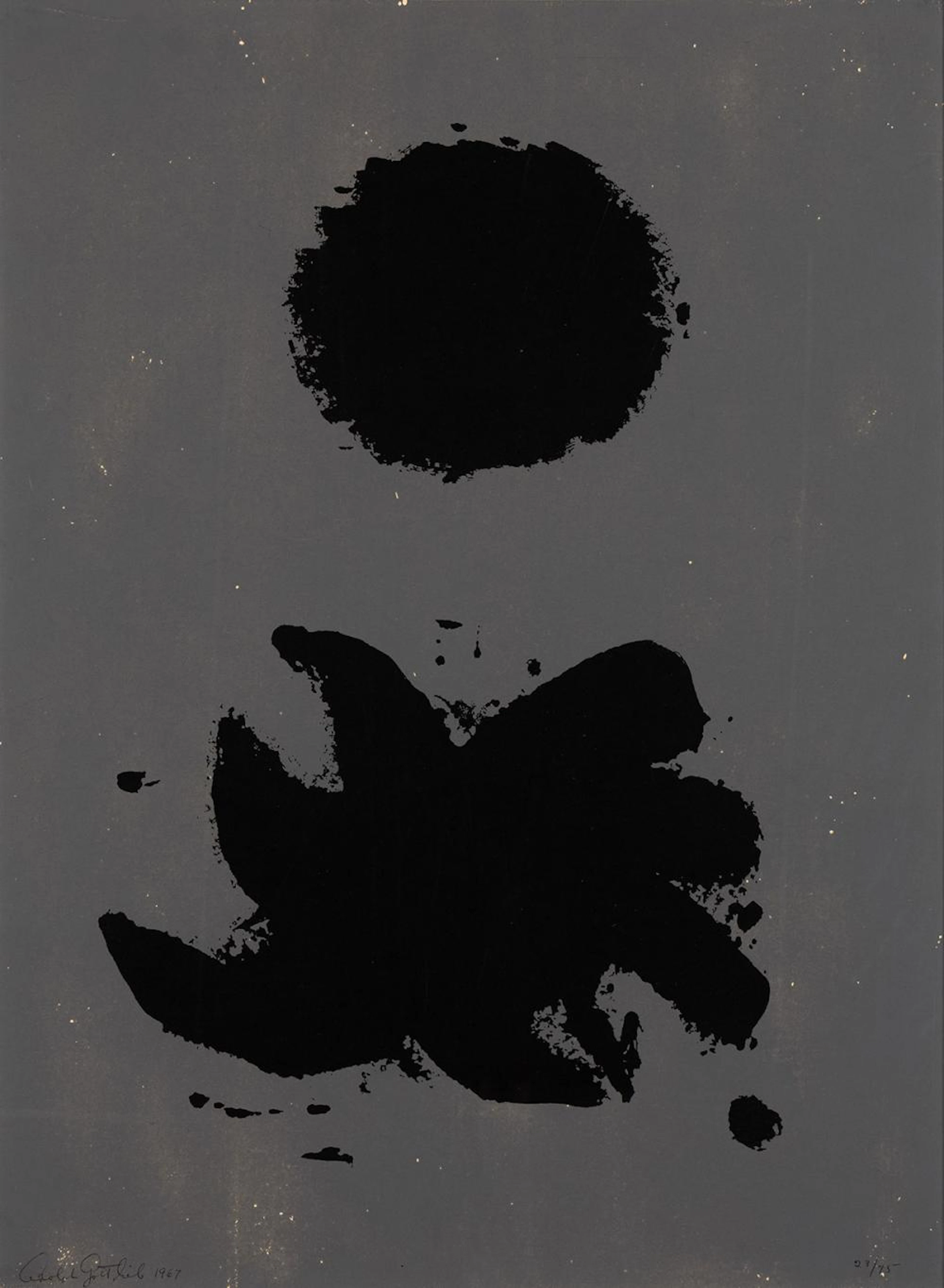 ADOLPH GOTTLIEB Black and Gray.