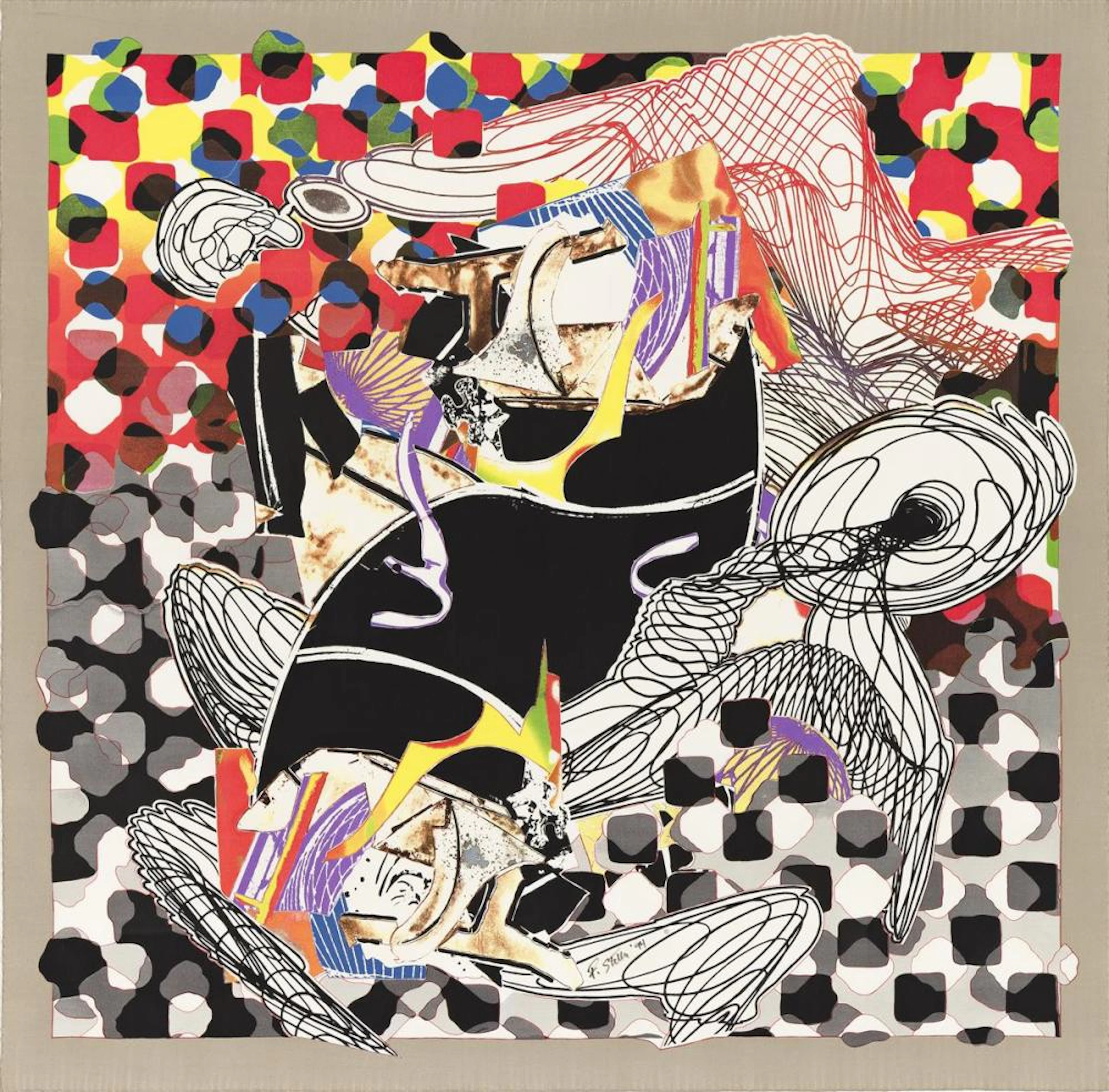 FRANK STELLA The Whale-Watch Shawl.