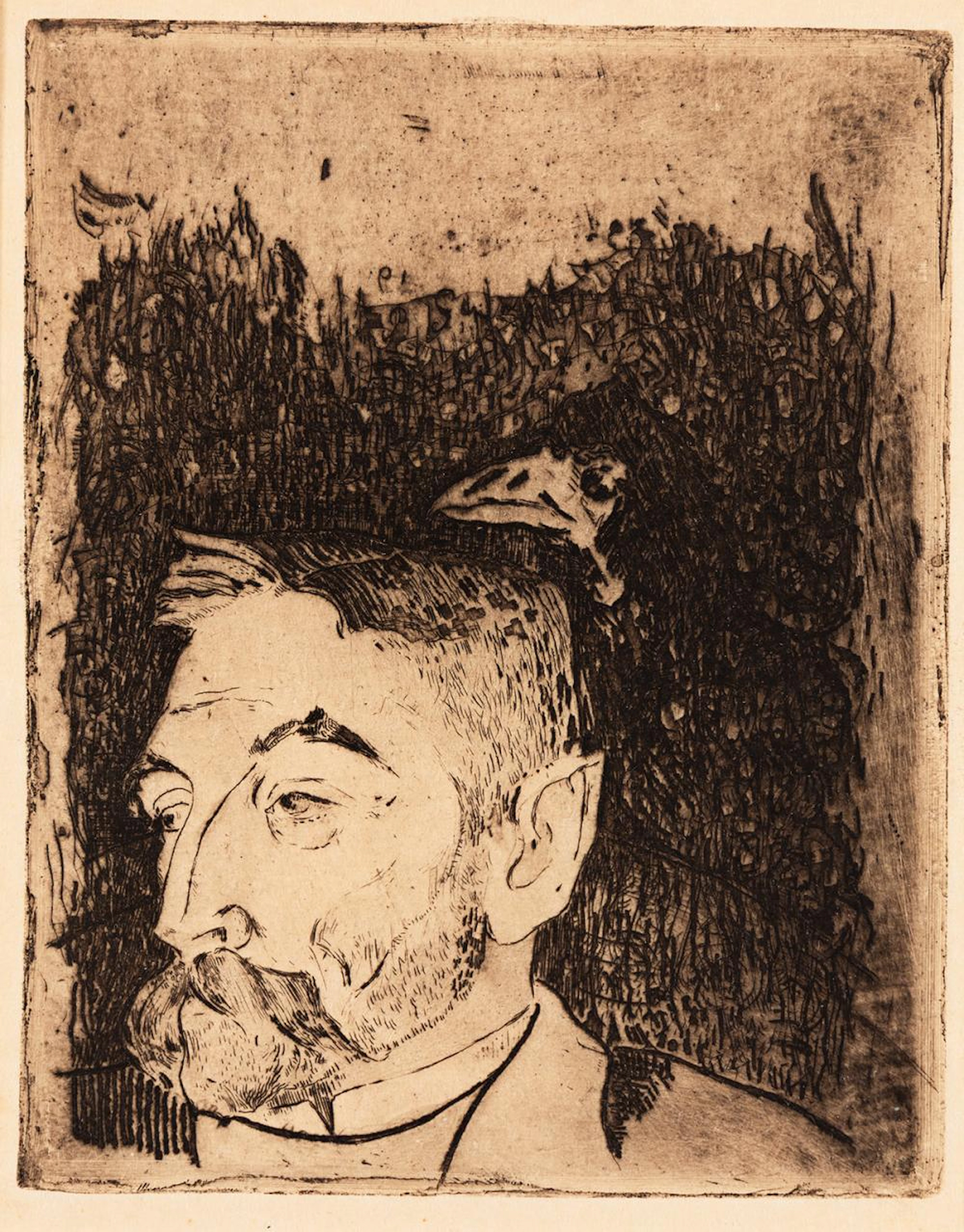 PAUL GAUGUIN Portrait de Stéphane Mallarmé.