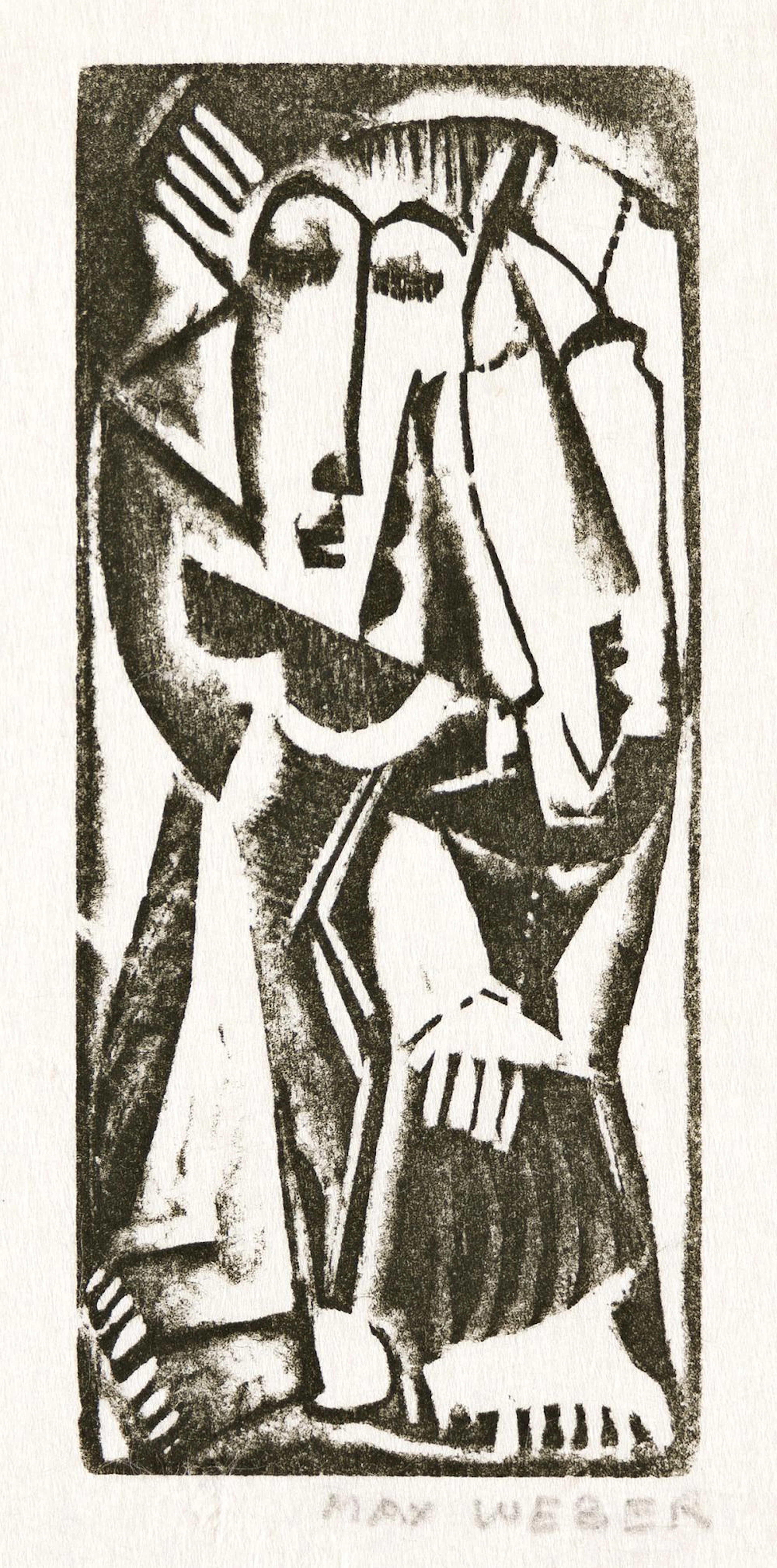 MAX WEBER Three woodcuts.