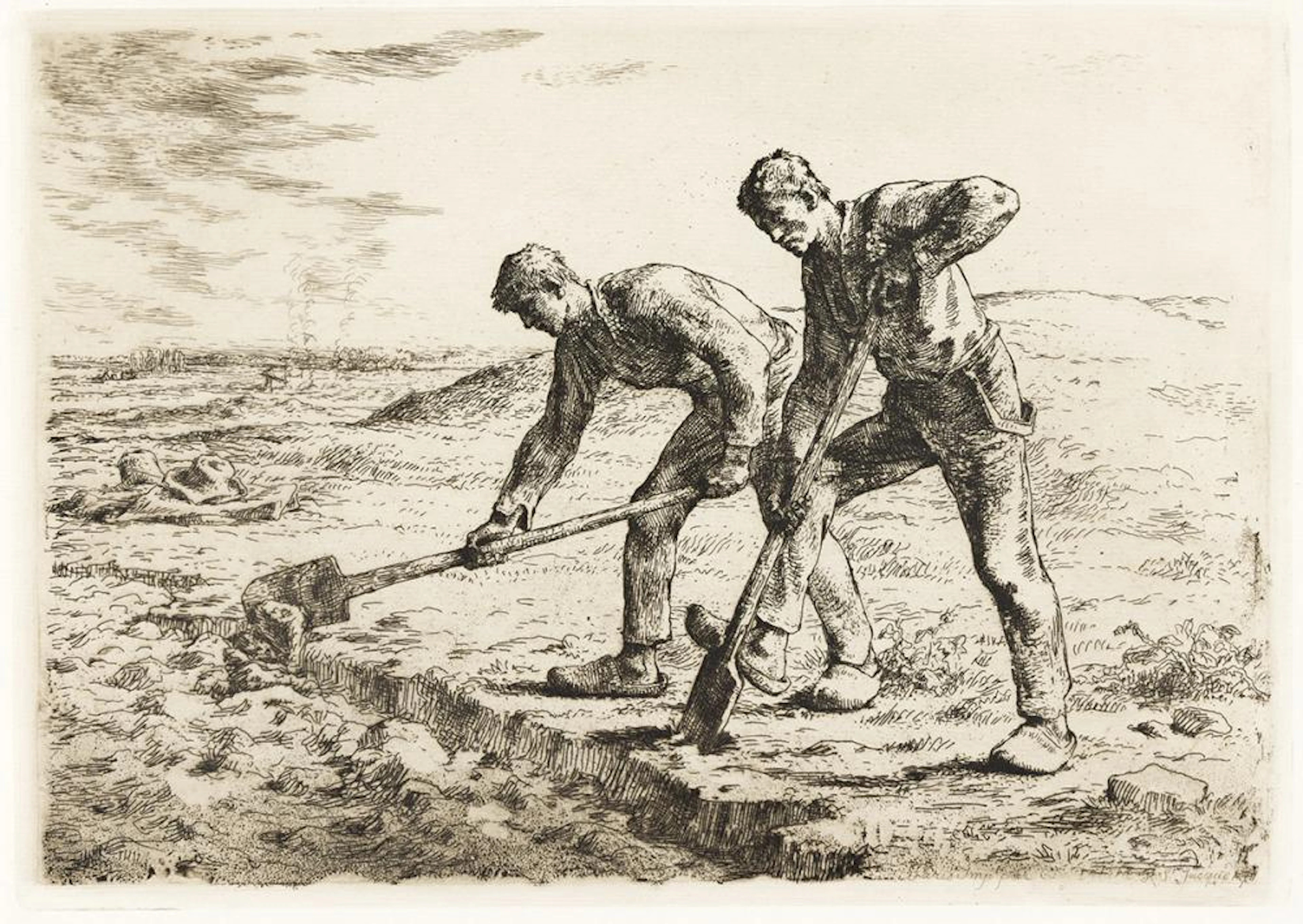 JEAN-FRANÇOIS MILLET Les Bêcheurs.