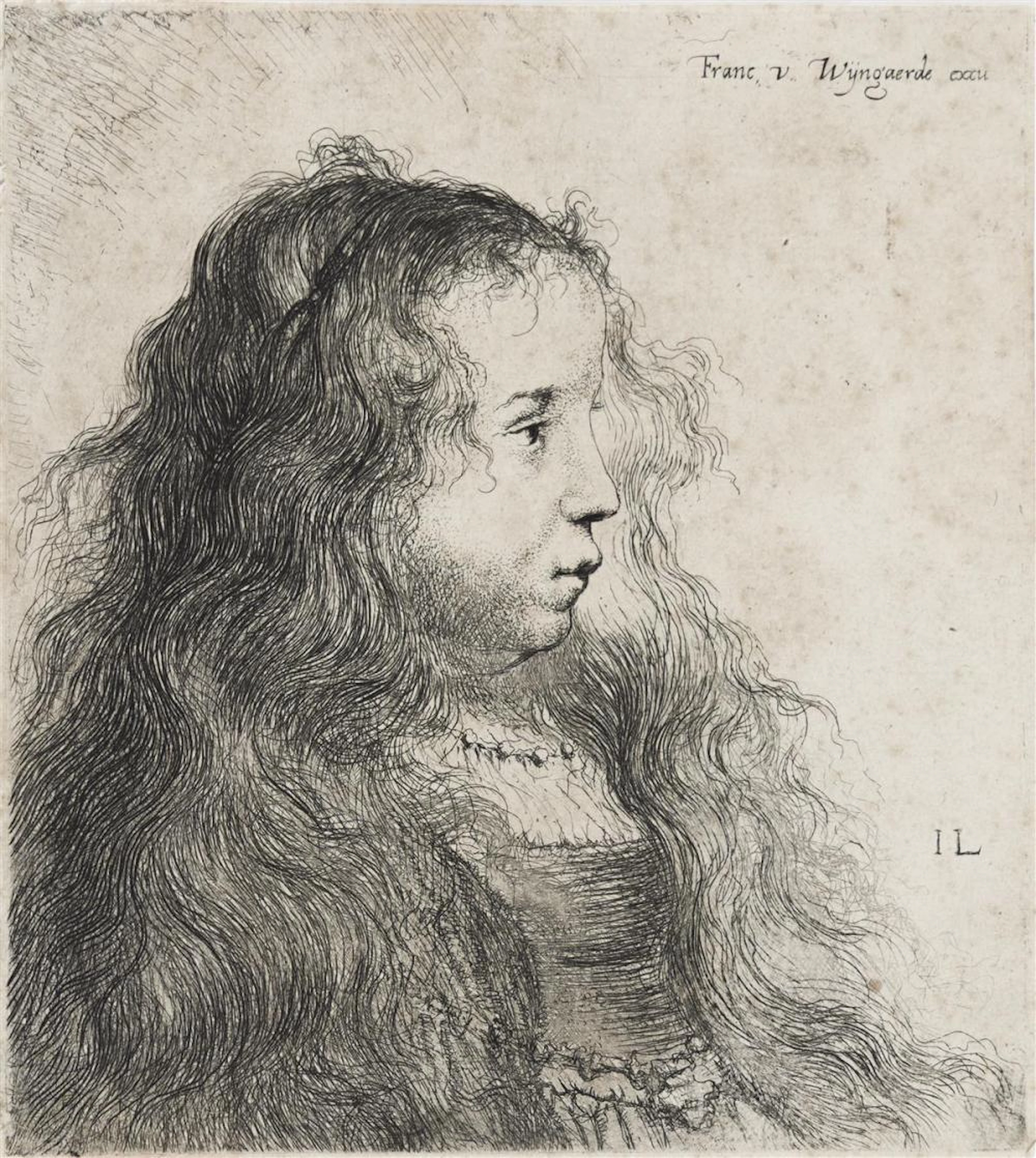 JAN LIEVENS Bust of a Young Woman with Loose Hair (Saskia van Uylenburgh).