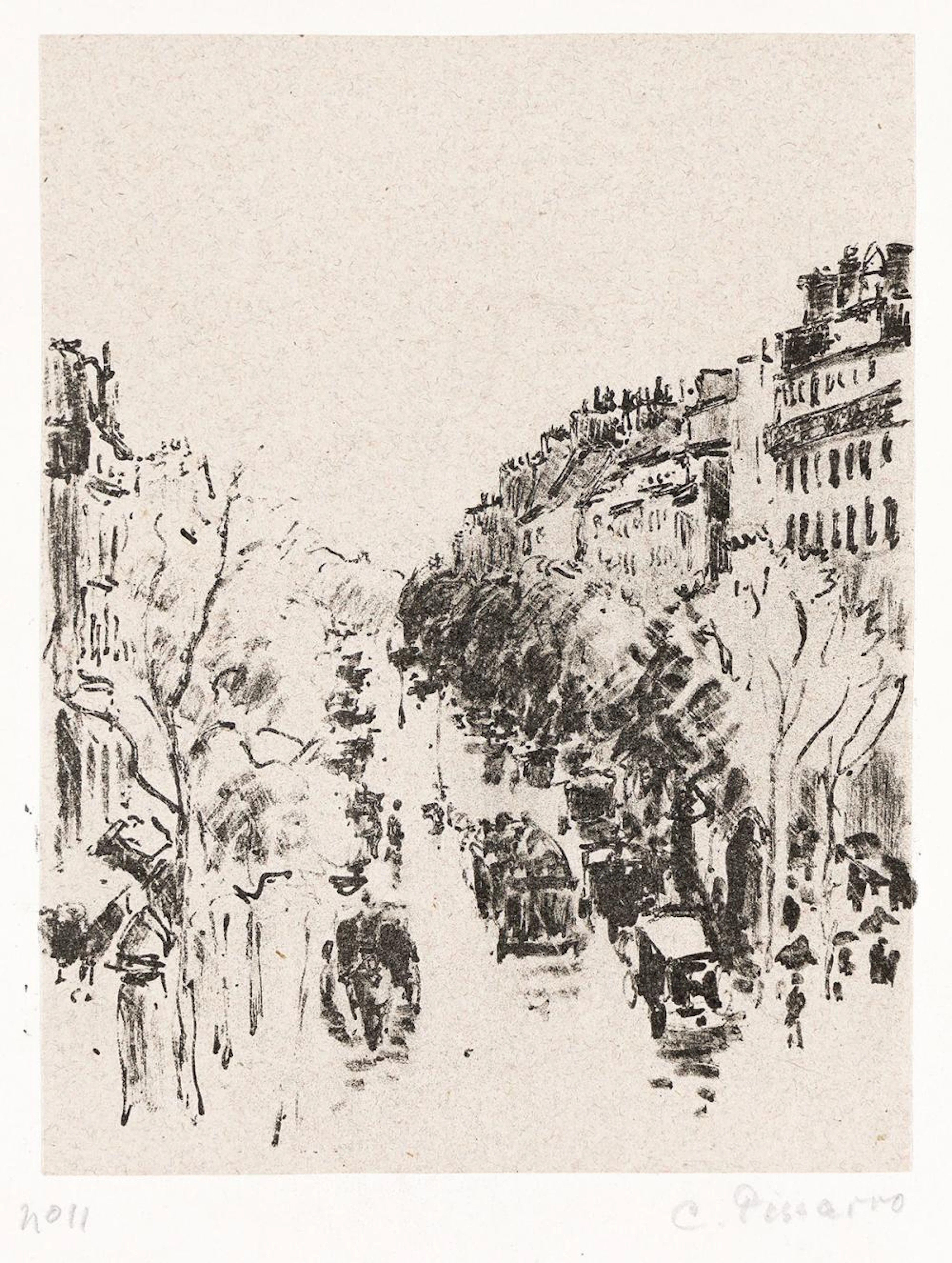CAMILLE PISSARRO Boulevard Montmartre.