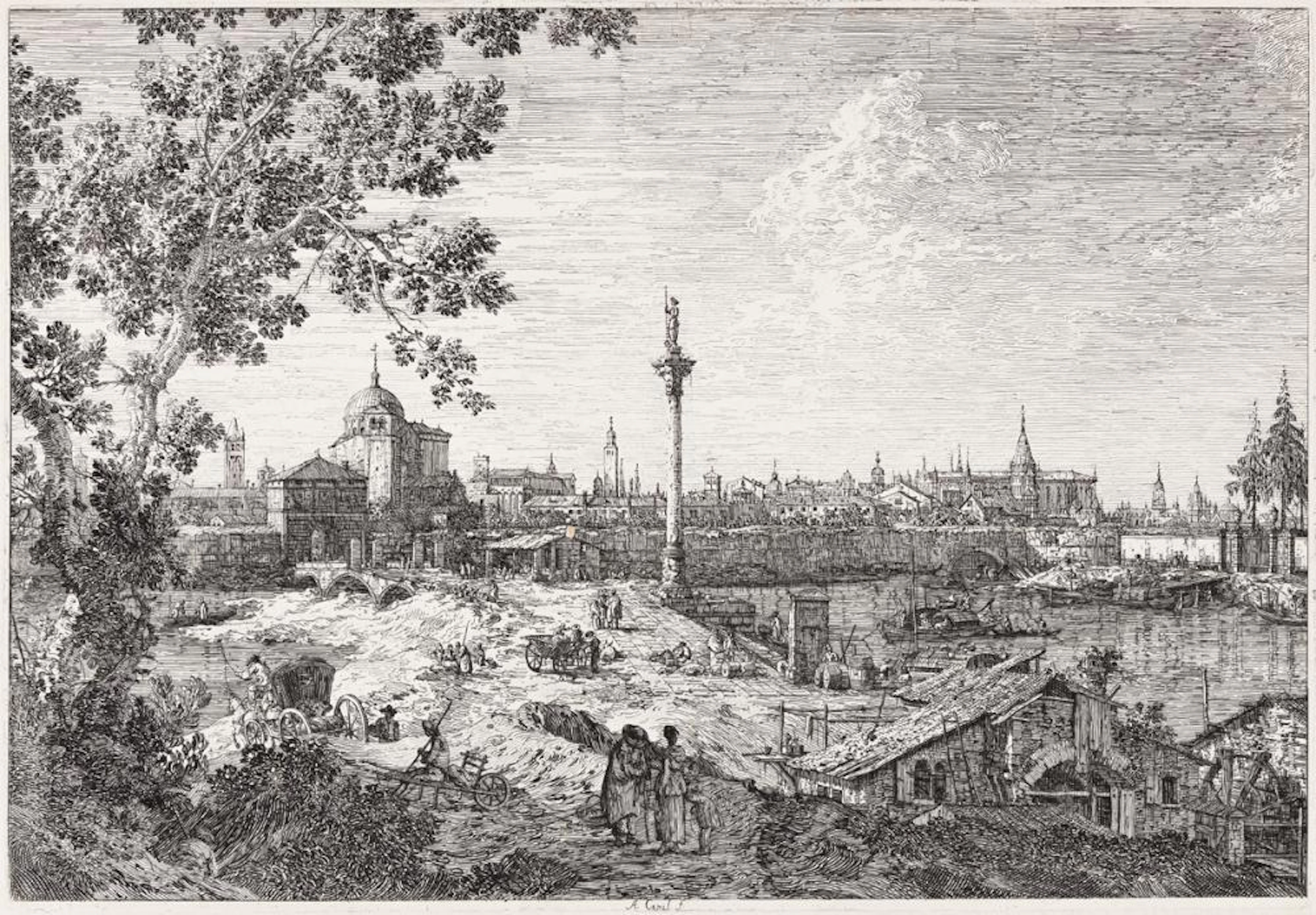 ANTONIO DA CANAL, IL CANALETTO An Imaginary View of Padua.