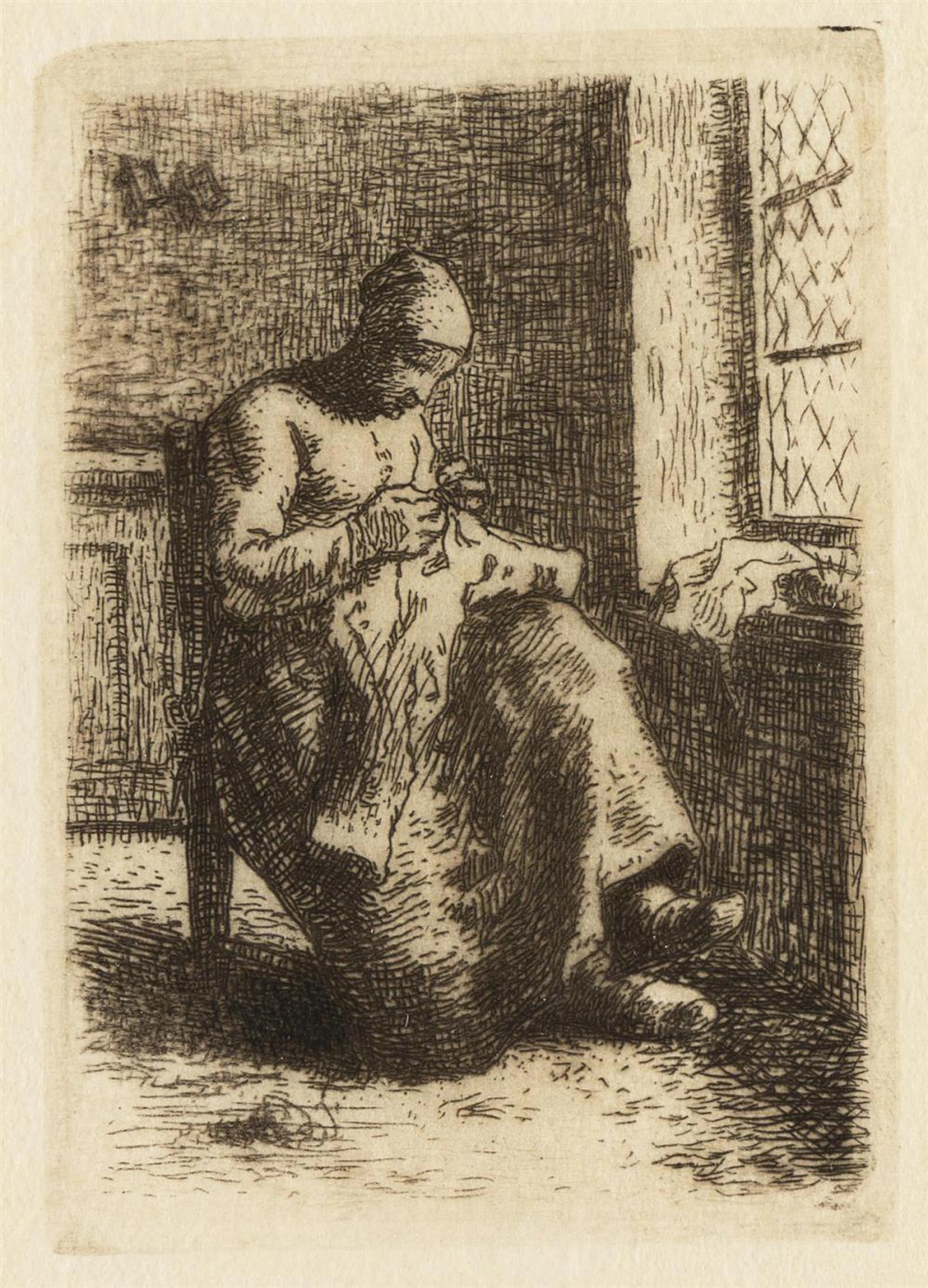 JEAN-FRANÇOIS MILLET La Couseuse.