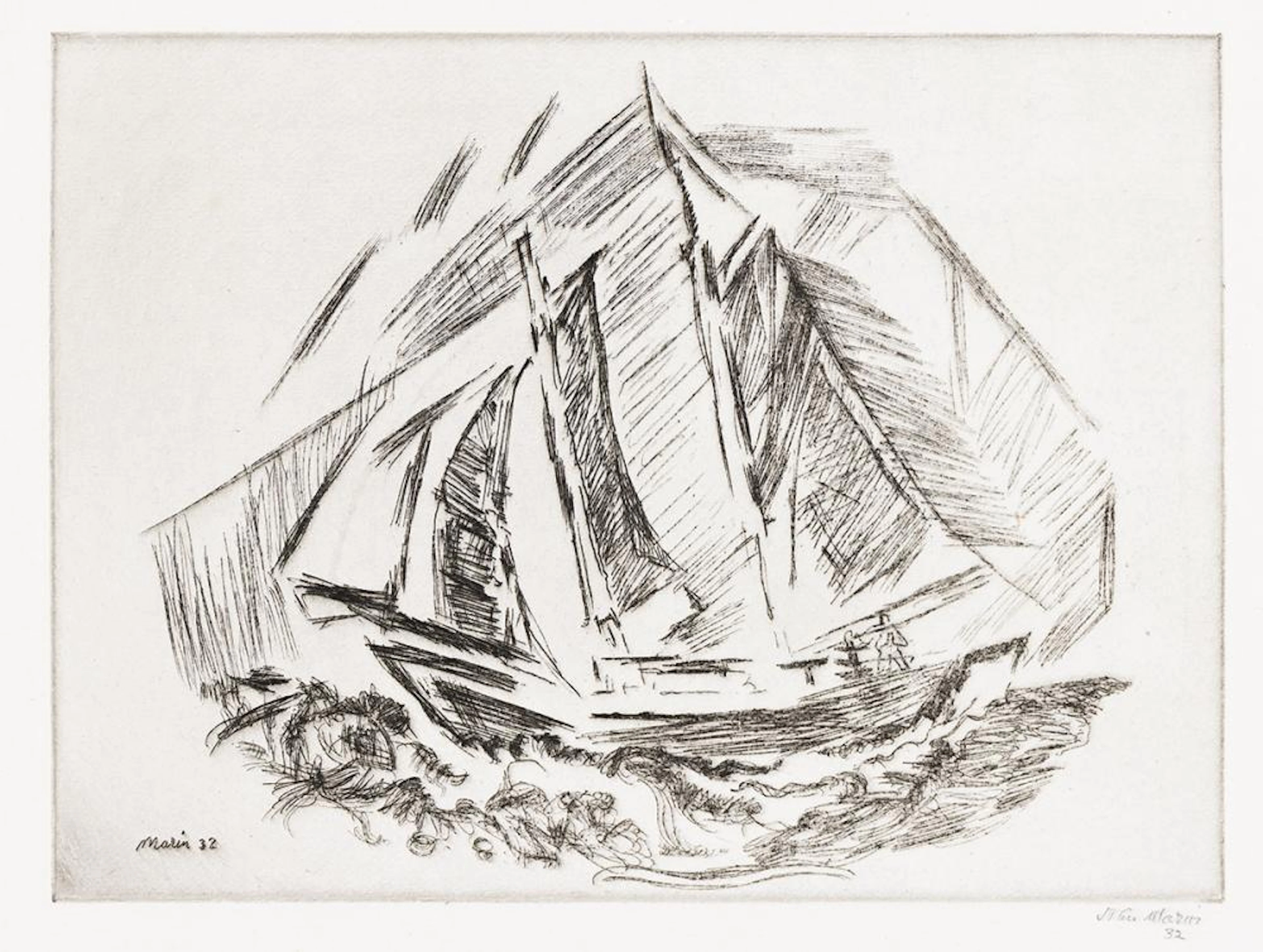 JOHN MARIN Sailboat.