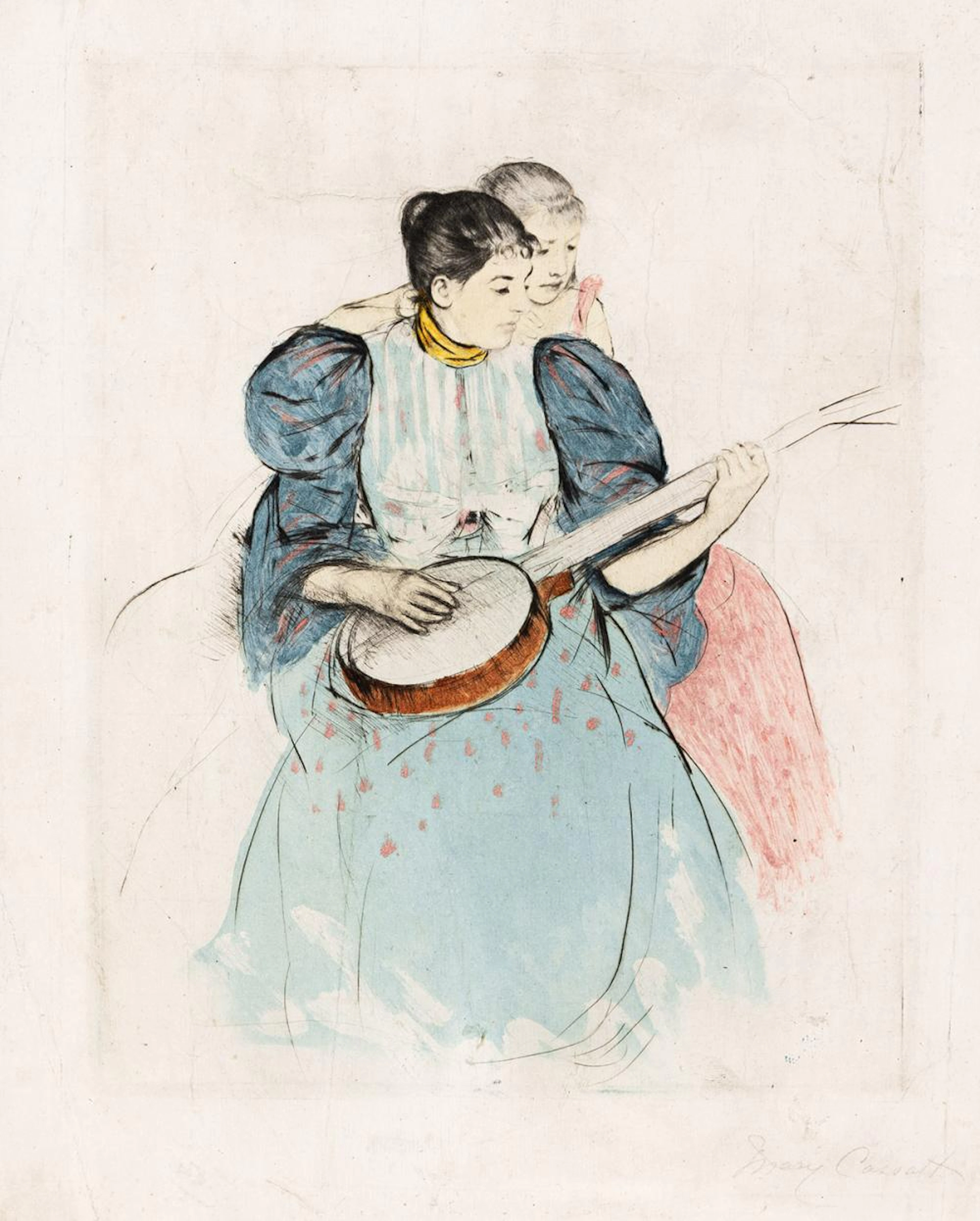 MARY CASSATT The Banjo Lesson.