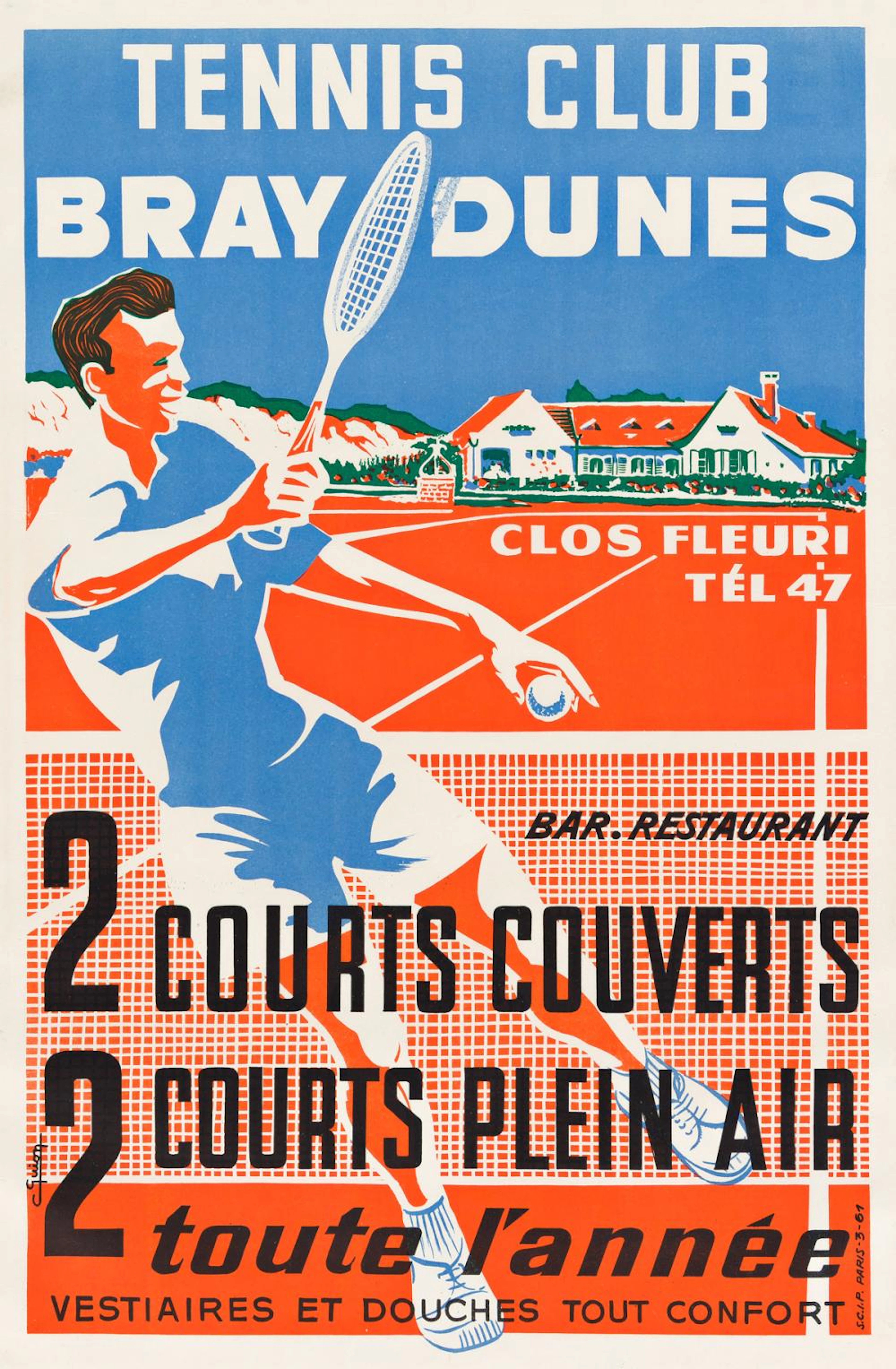 VARIOUS ARTISTS. [TENNIS & GOLF]. Group of 5 posters. Sizes vary.