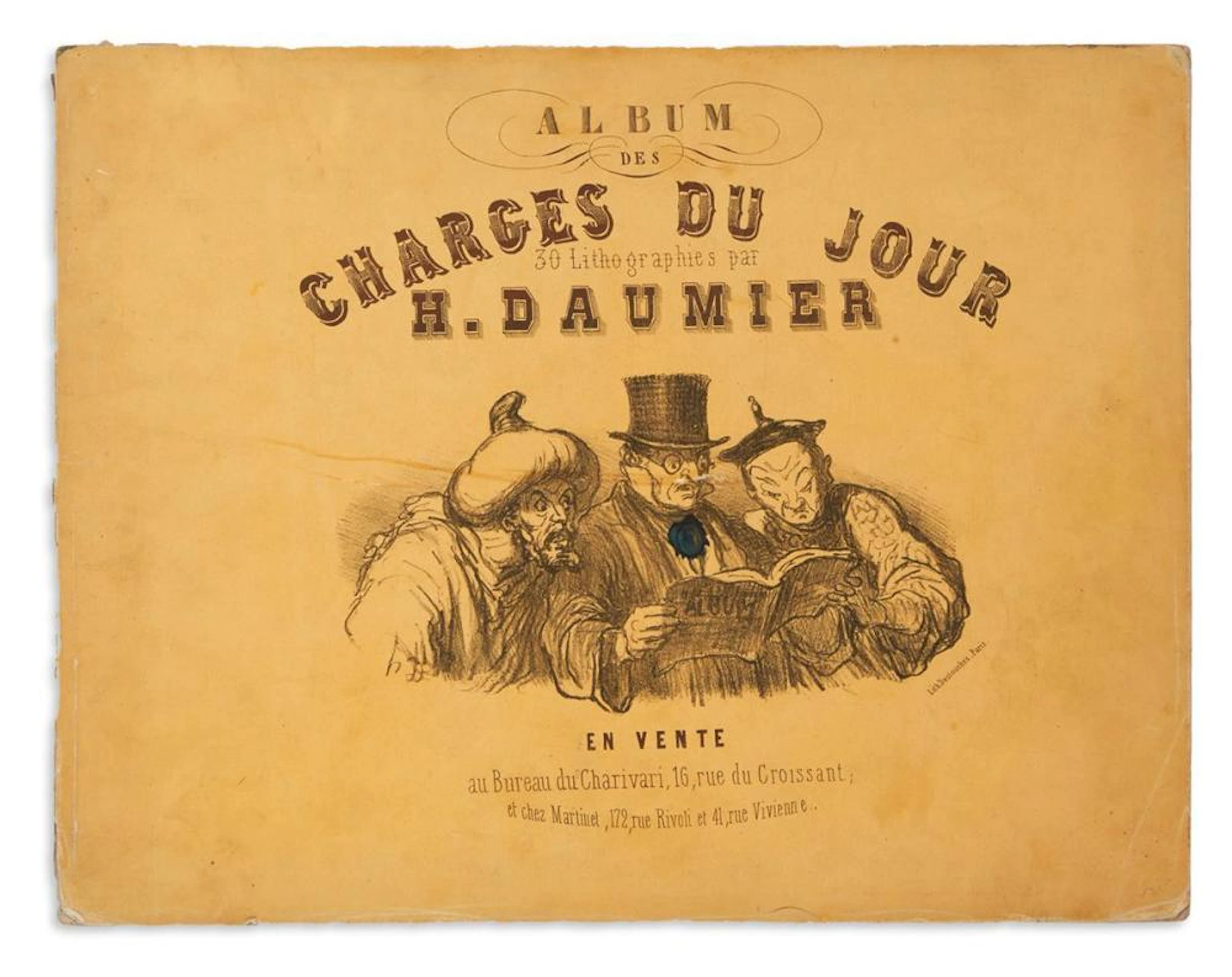 (CARICATURE.) Daumier, Honoré. Album des Charges du Jour.