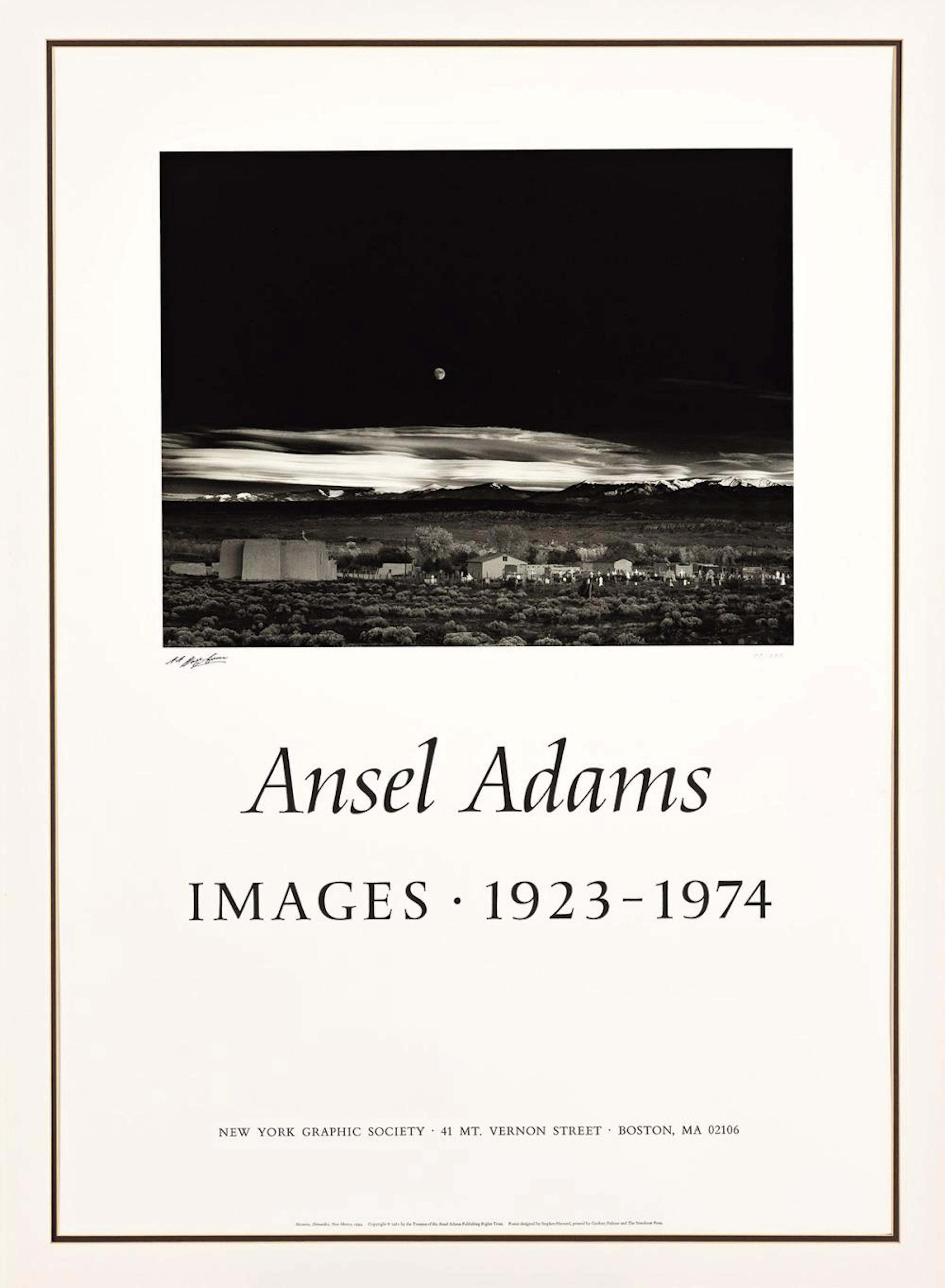 ANSEL ADAMS (1902-1984) Moonrise, Hernandez, New Mexico.