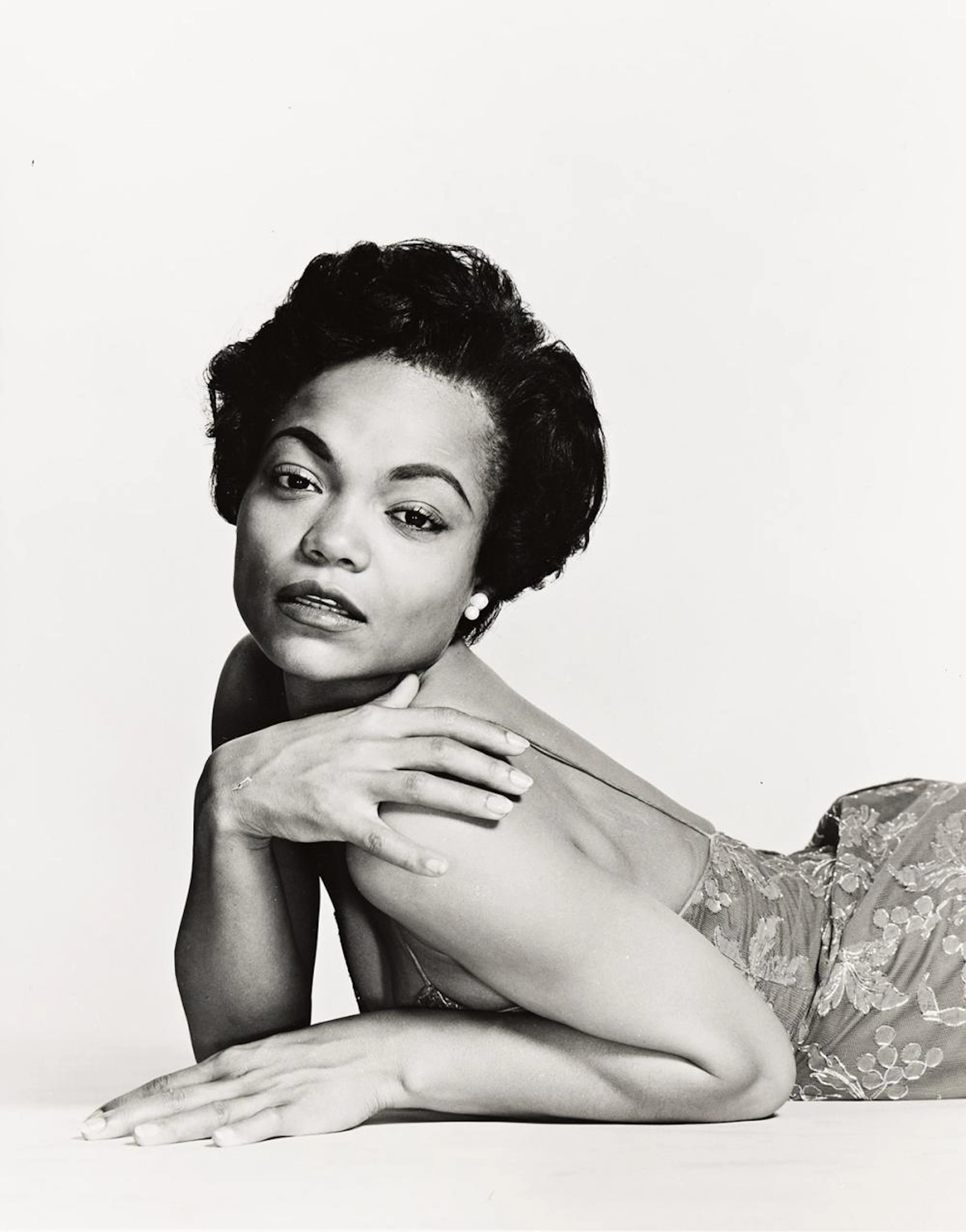 PHILIPPE HALSMAN (1906-1979) Portrait of Eartha Kitt.