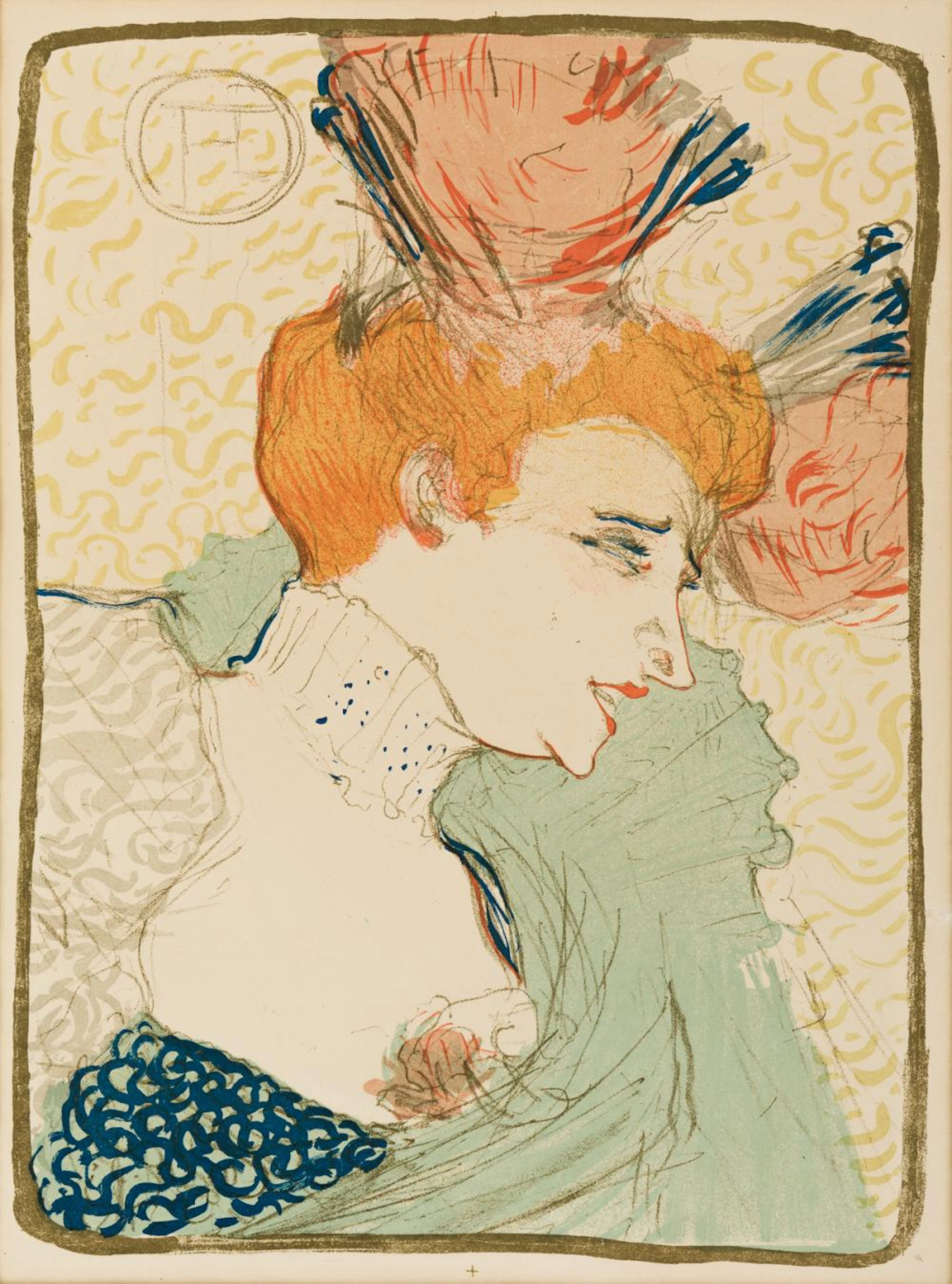 HENRI TOULOUSE-LAUTREC Mademoiselle Marcel Lender, en buste.