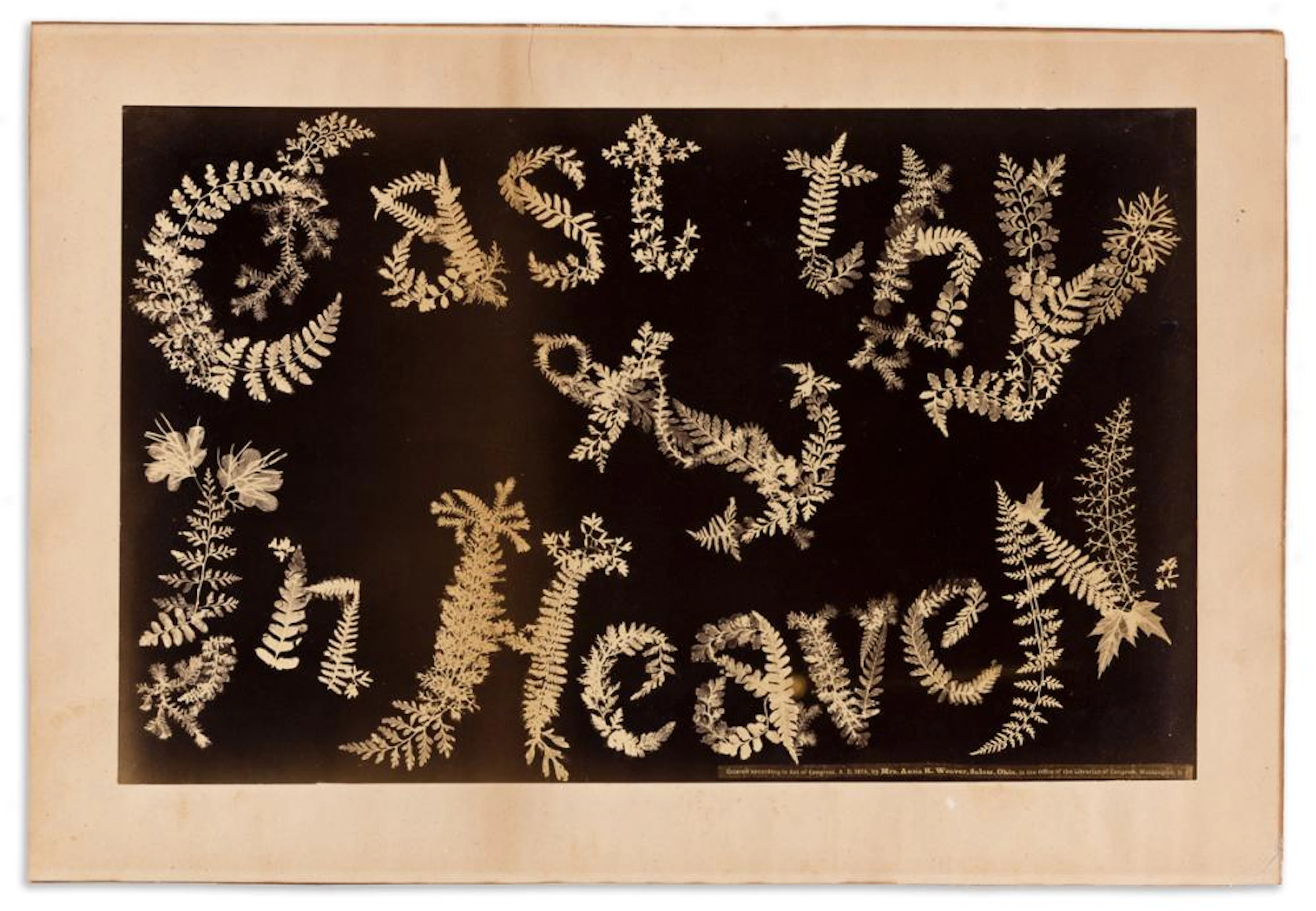 Weaver, Anna K. (born circa 1847) Cast Thy [Anchor] in Heaven.