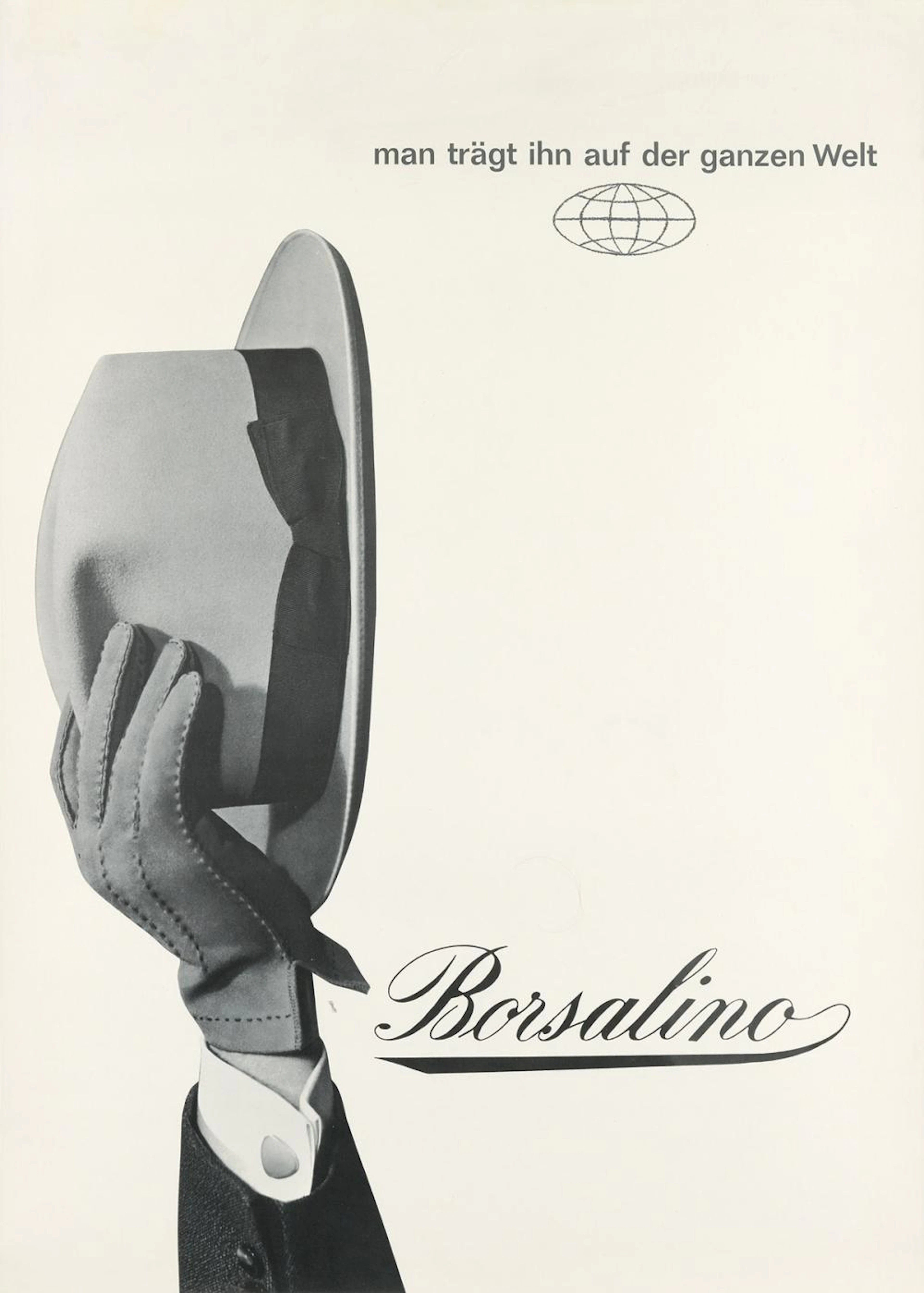 DESIGNER UNKNOWN. BORSALINO. 31x22 inches, 80x57 cm.