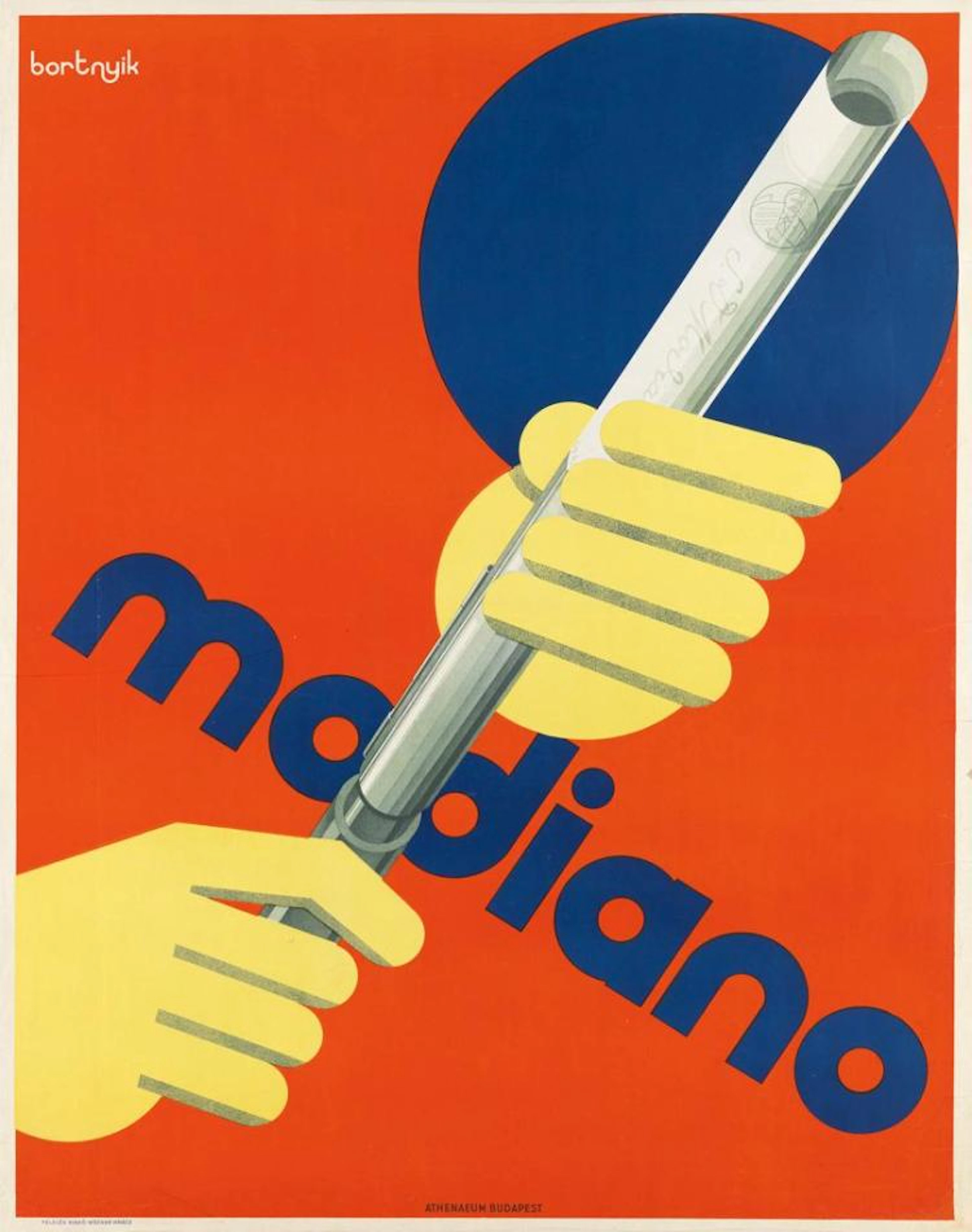 SÁNDOR BORTNYIK (1893-1976). MODIANO. 1929. 49x37 inches, 126x94 cm.