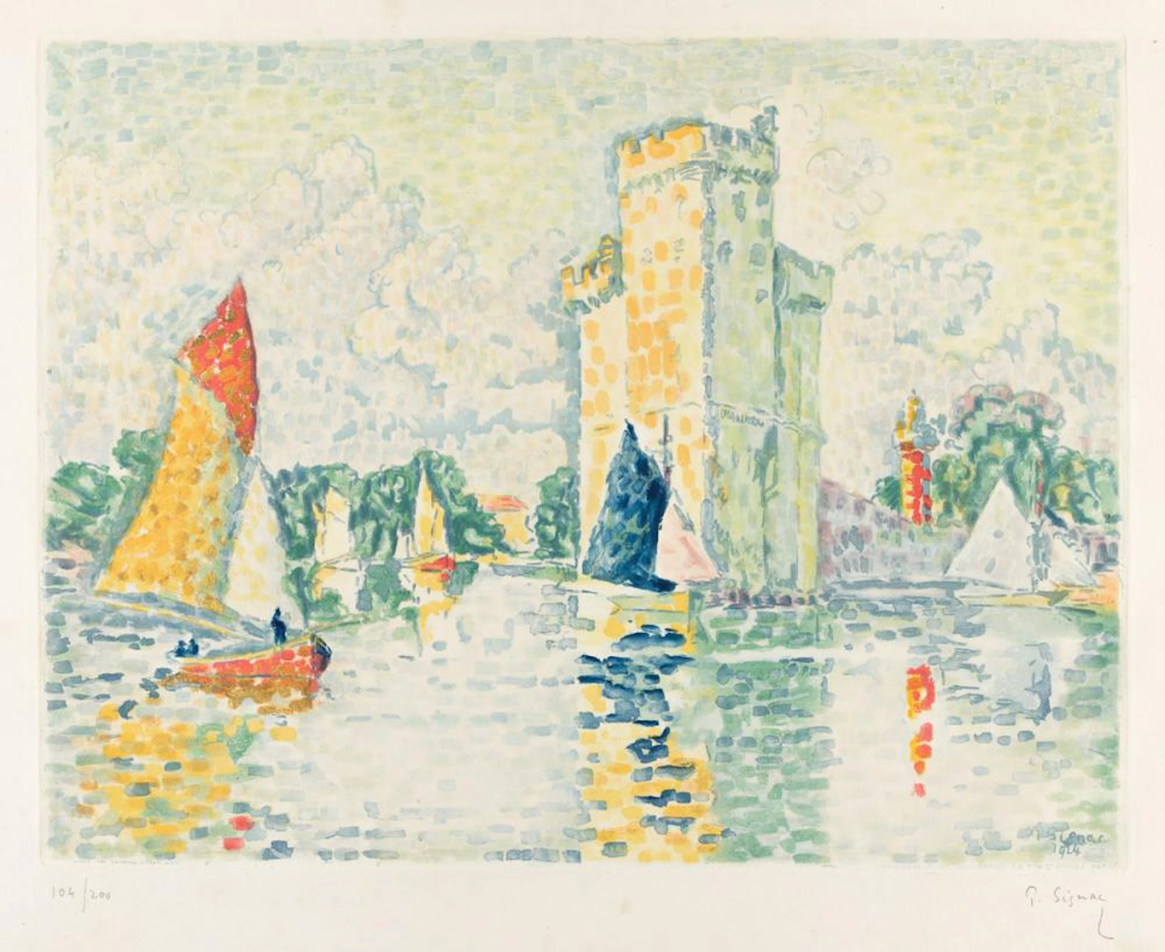 PAUL SIGNAC (after) Le Port de la Rochelle.