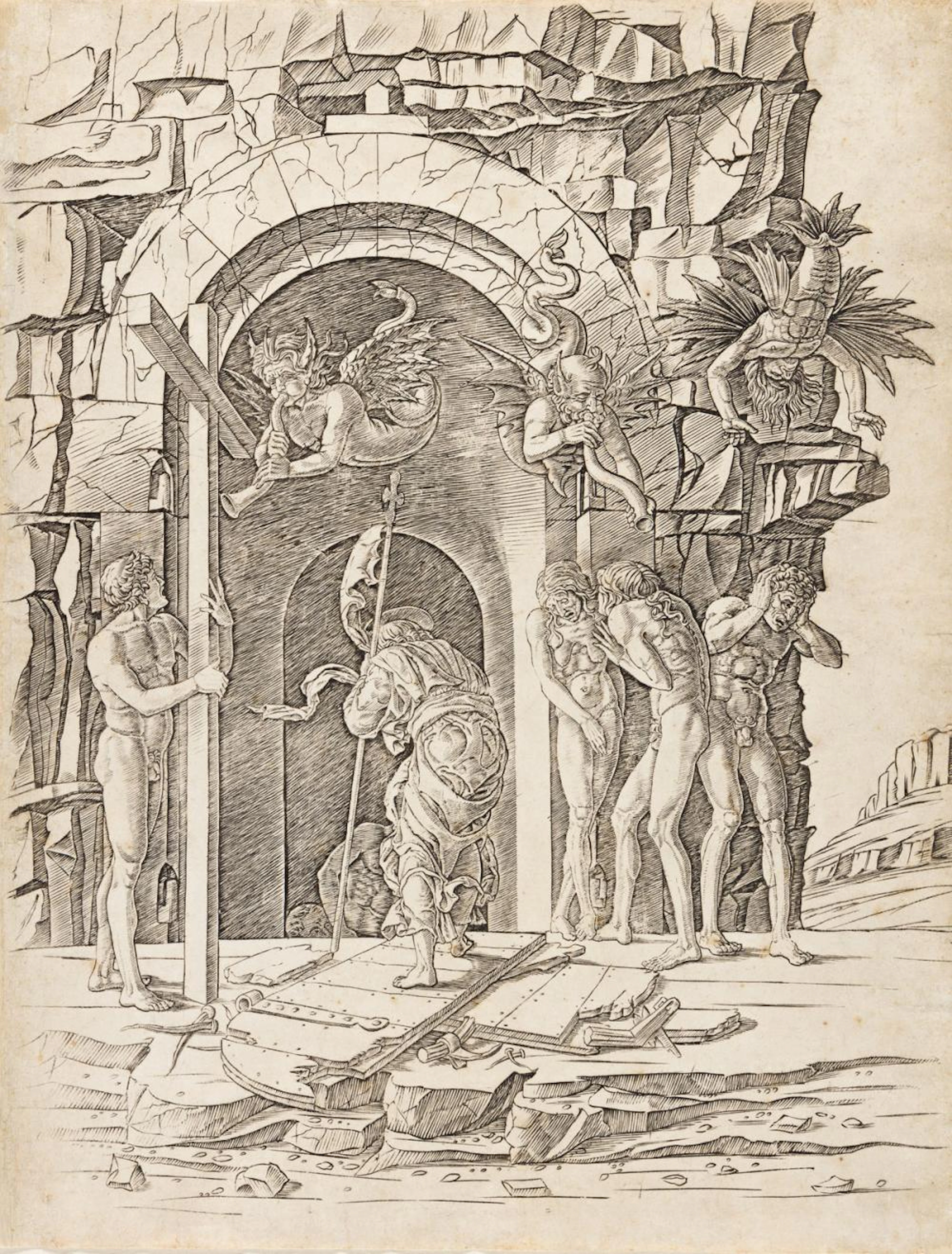 ANDREA MANTEGNA AND WORKSHOP Descent into Limbo.