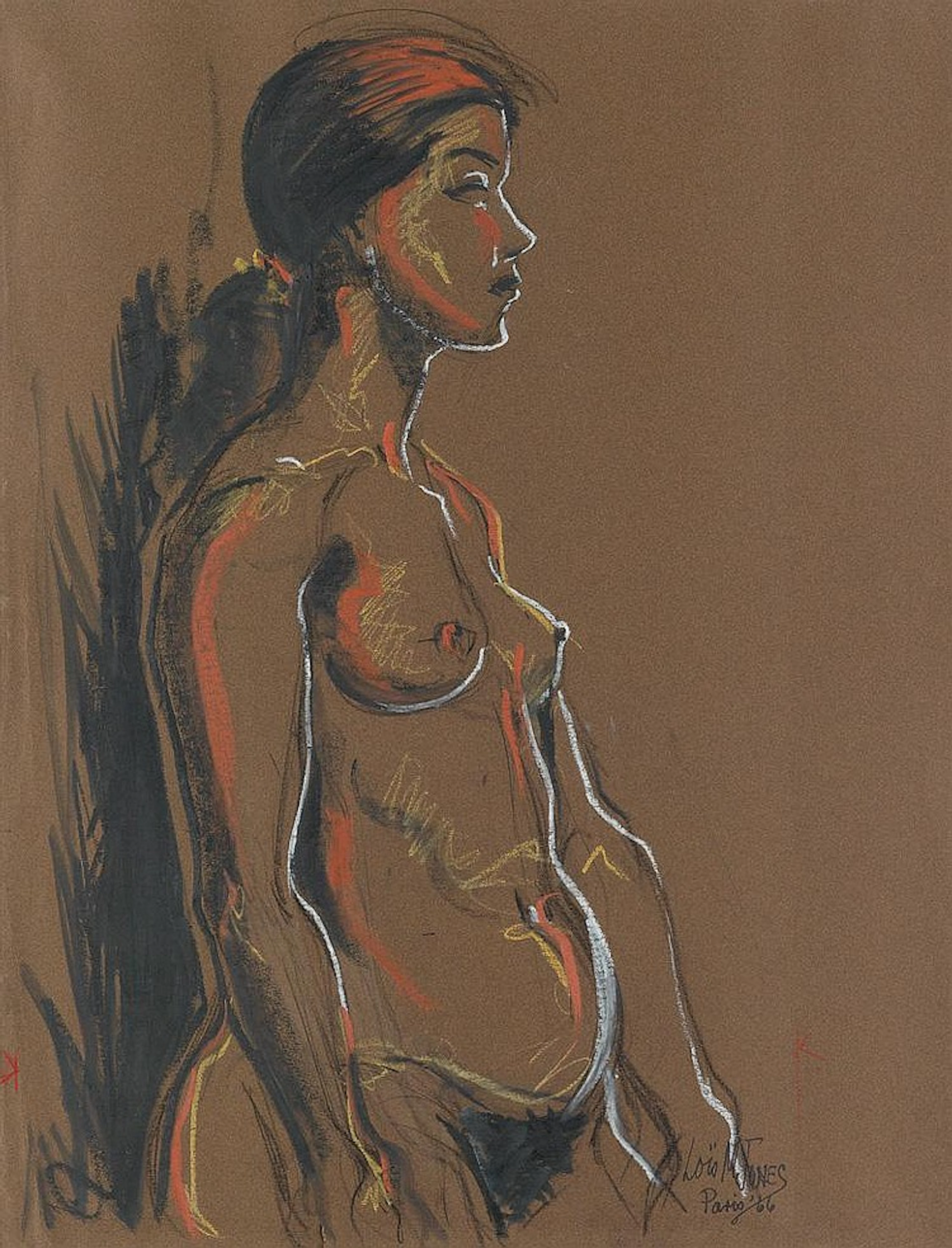 LOÏS MAILOU JONES (1905 - 1998) Monique at Paris.
