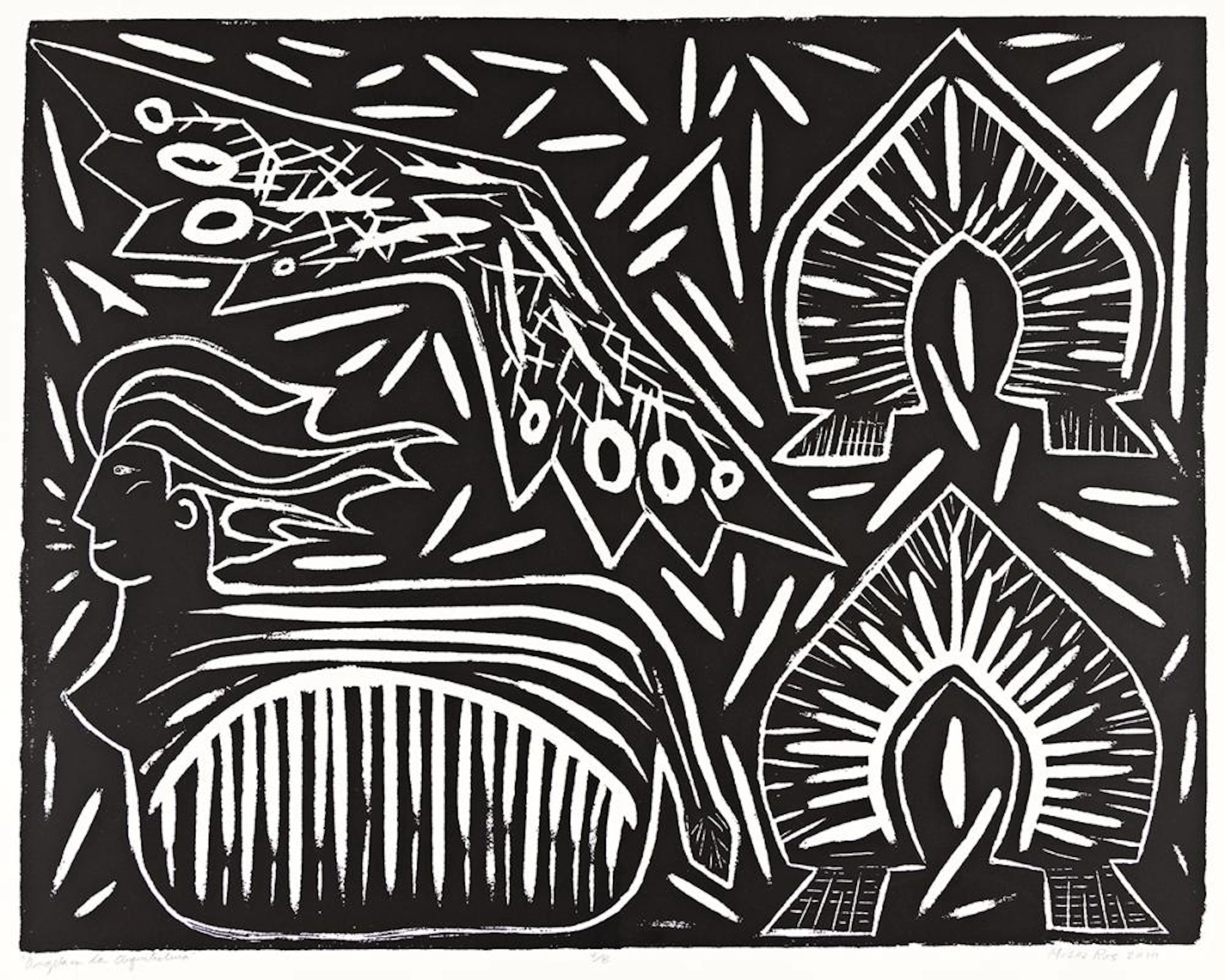 MOSES ROS (B. 1958, DOMINICAN/AMERICAN) Angela en la Arquitectura.