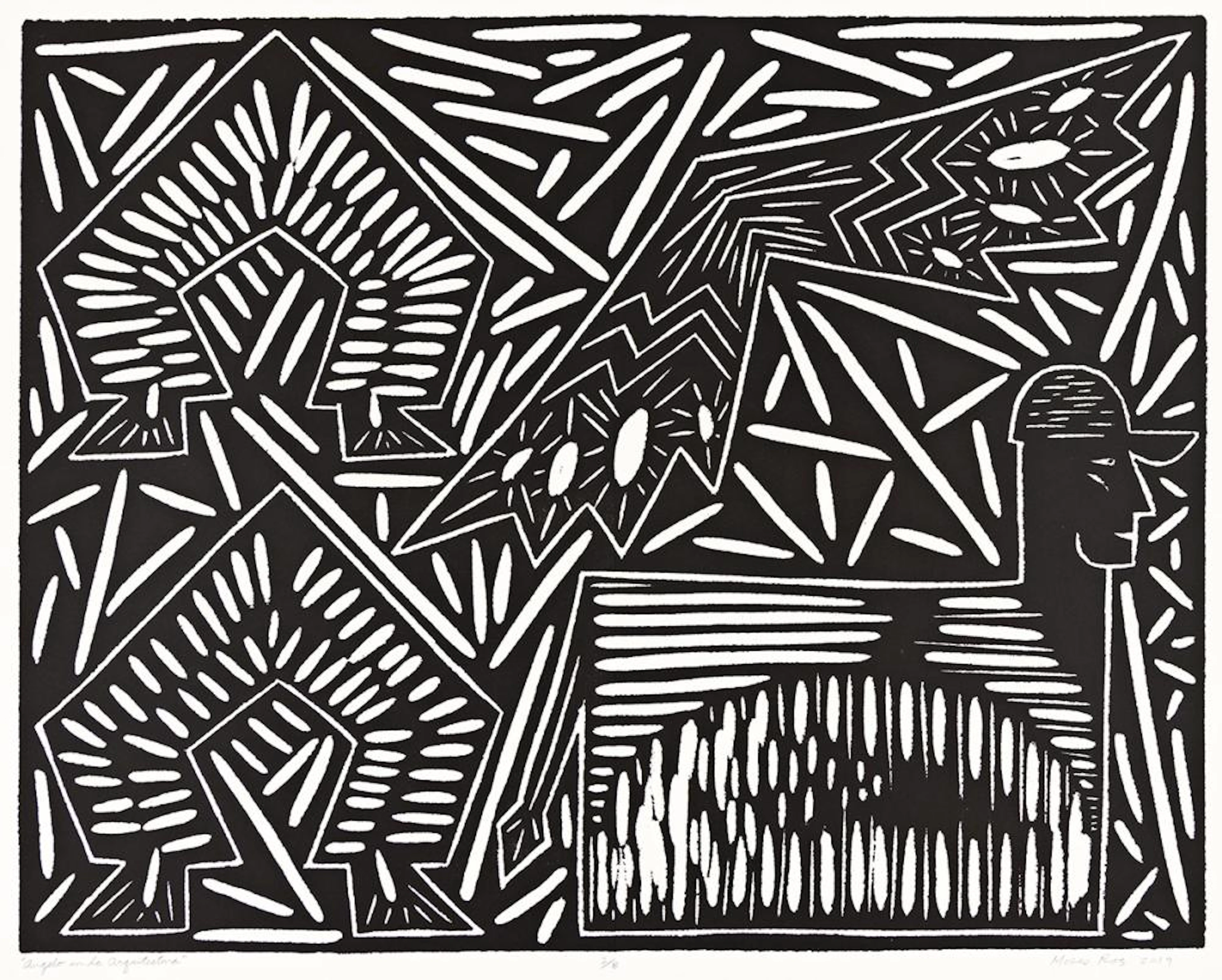 MOSES ROS (B. 1958, DOMINICAN/AMERICAN) Angelo en la Arquitectura.