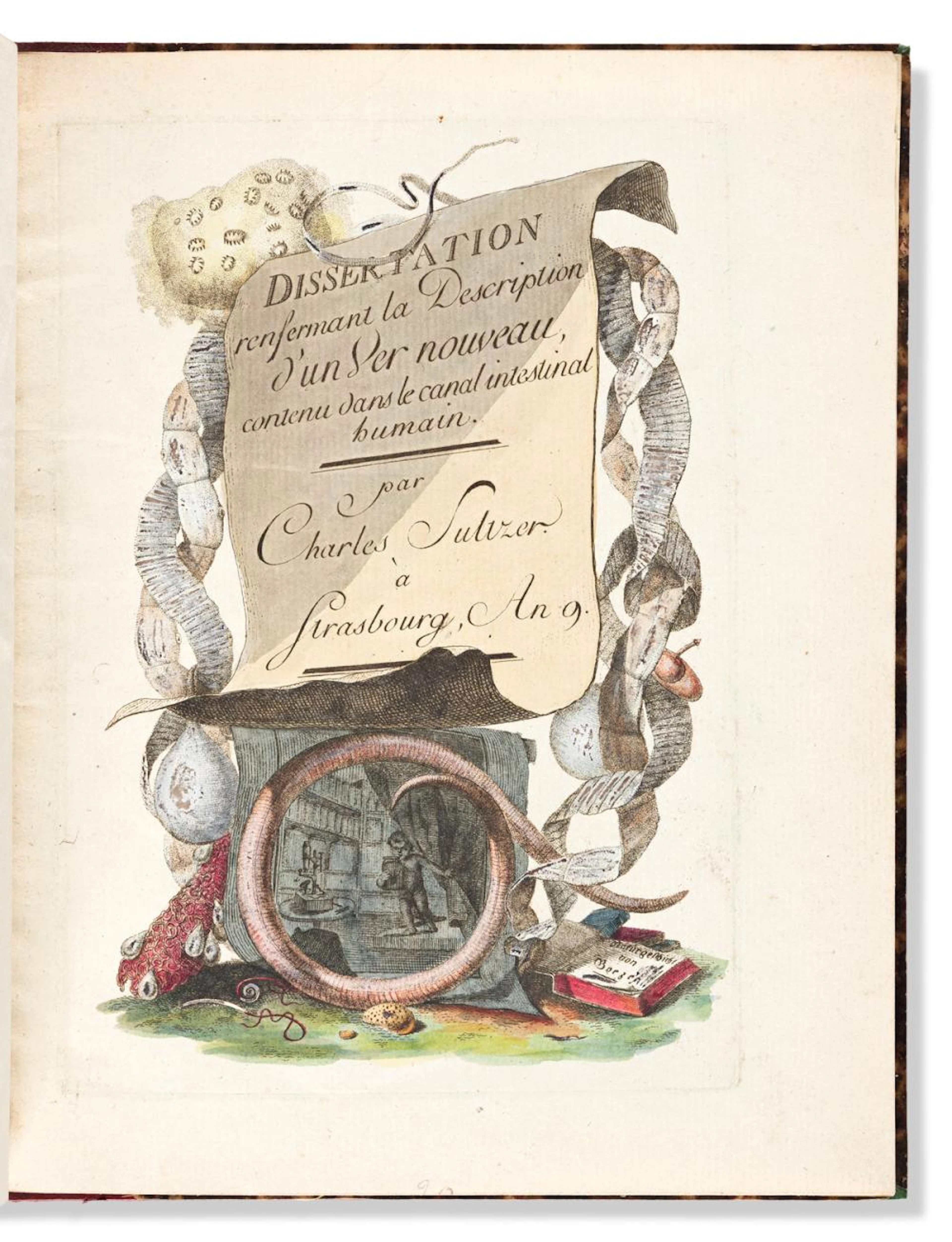 Sultzer, Charles (1770-1854) Dissertation sur un Ver...