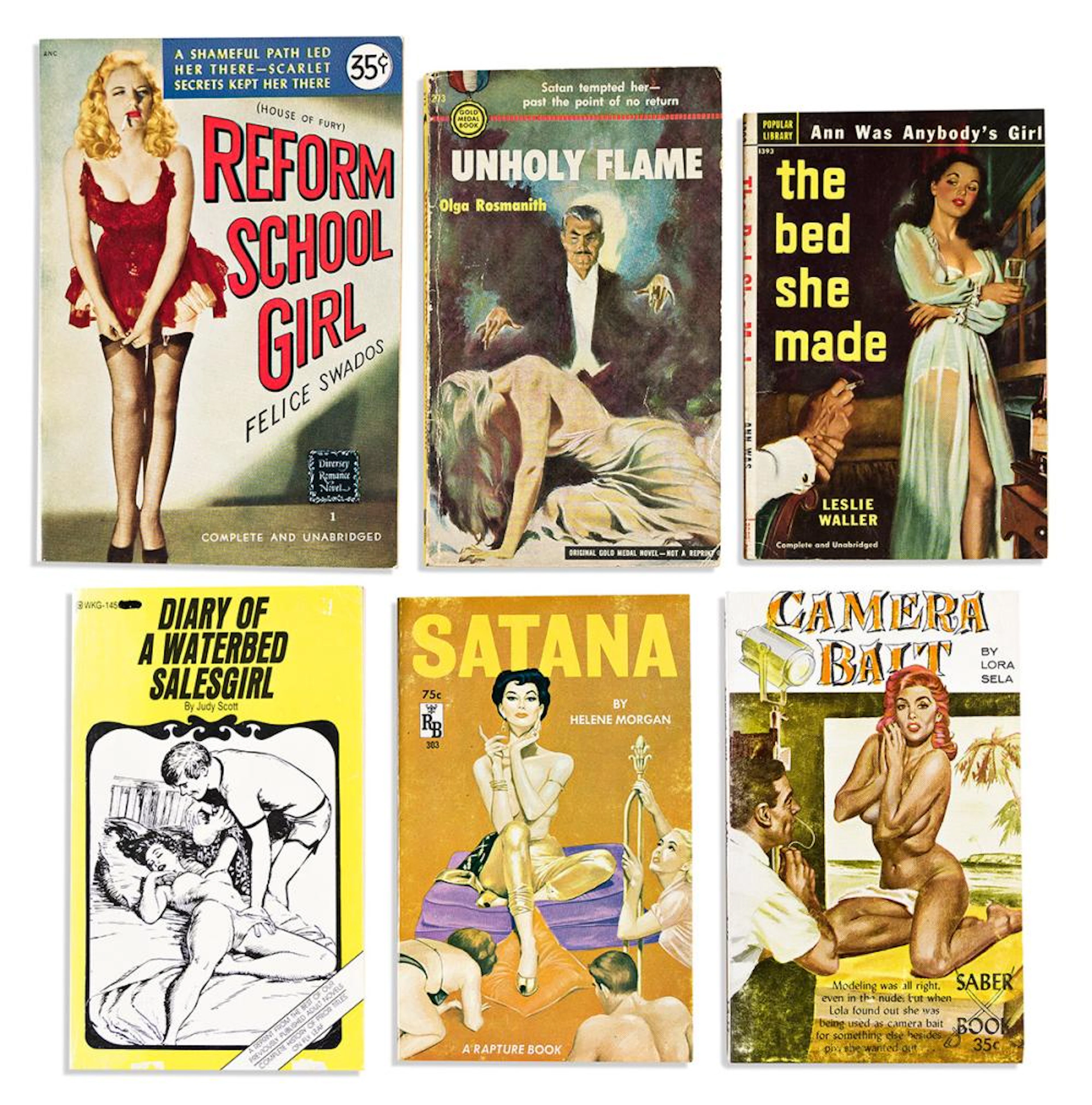 Pulp Novels with Racy & Erotic Themes