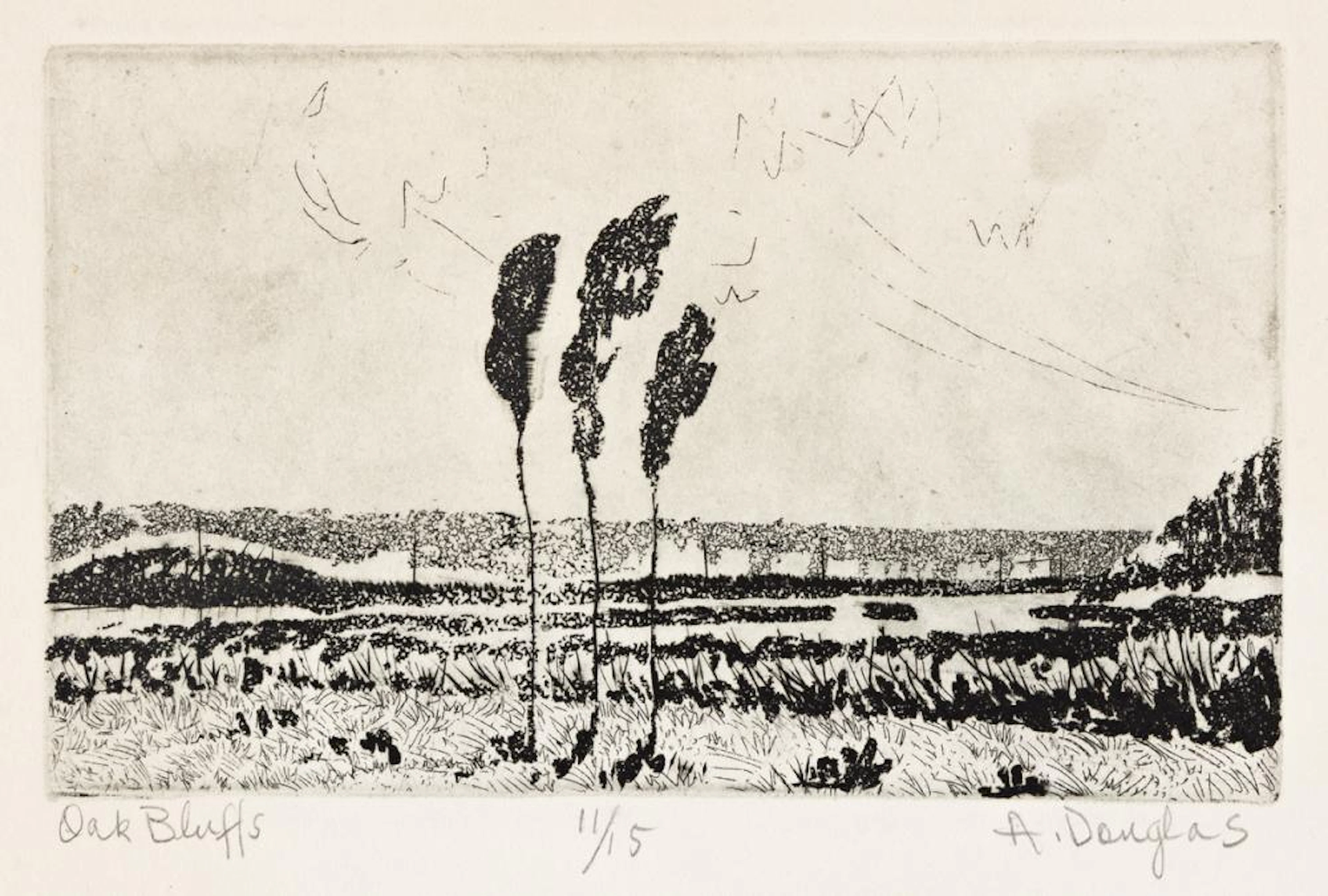 AARON DOUGLAS (1899 - 1979) Oak Bluffs (Vineyard Haven).