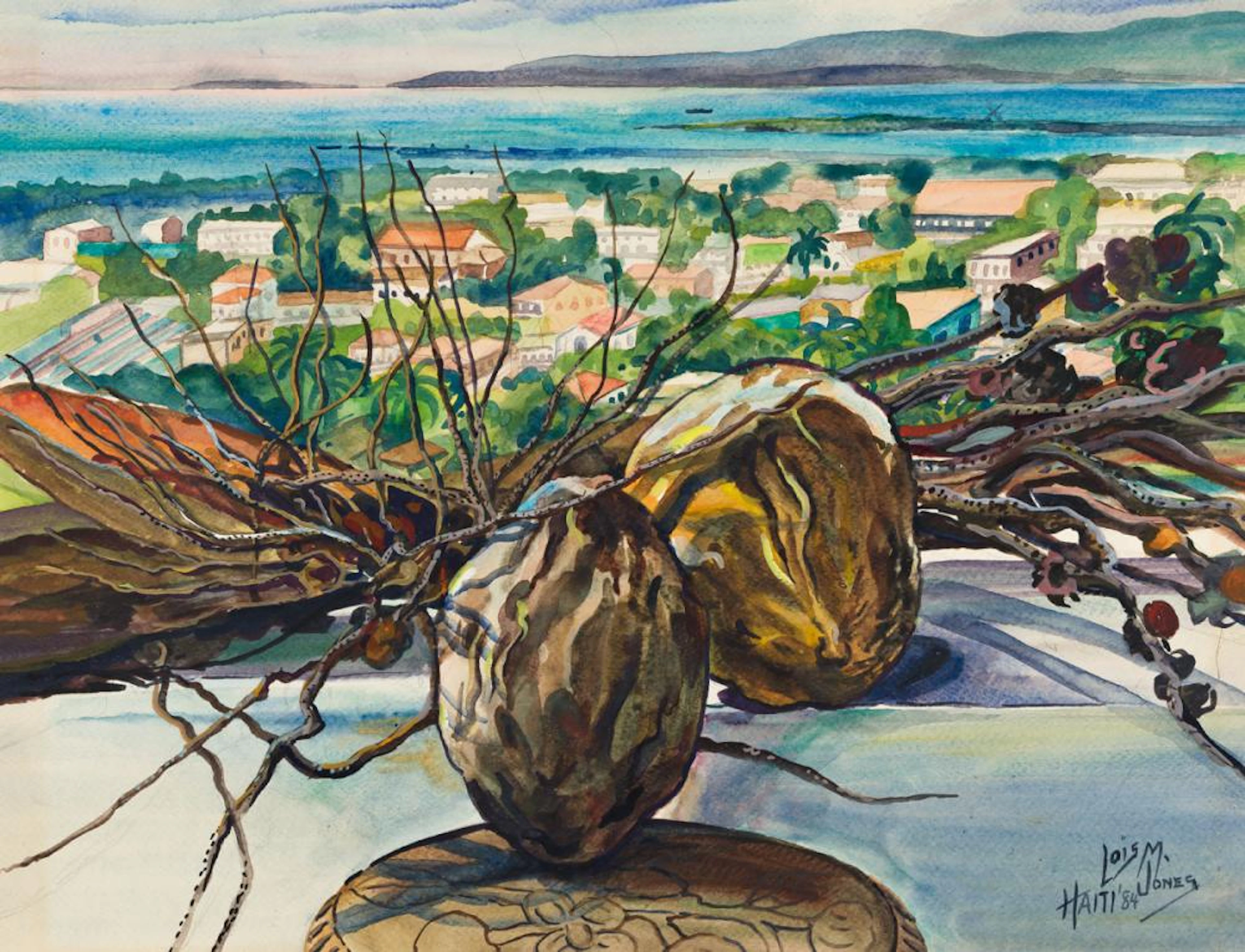 LOÏS MAILOU JONES (1905 - 1998) Untitled (Haitian Landscape).