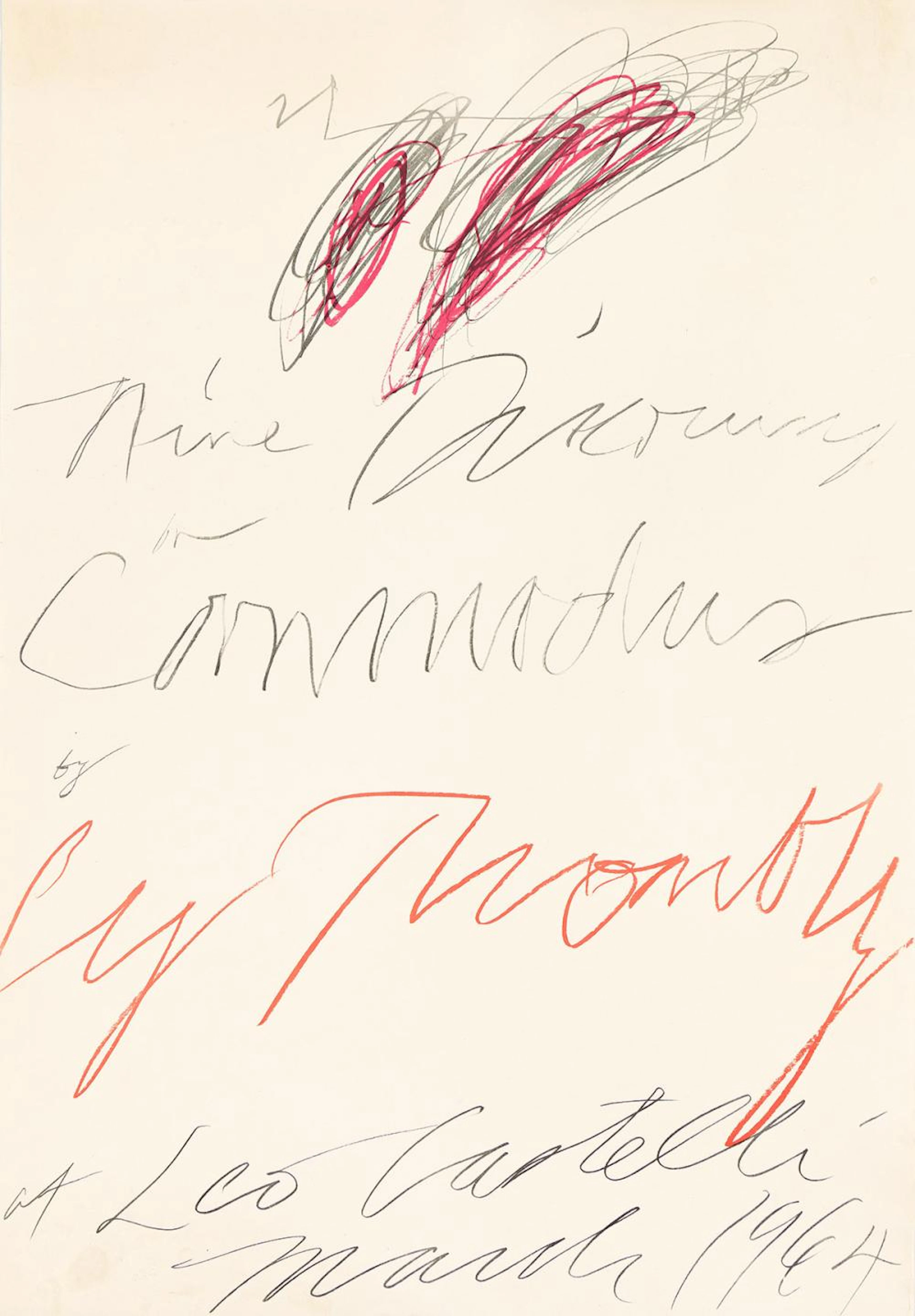 CY TWOMBLY (AFTER) Nine Discourses on Commodus by Cy Twombly at Leo Castelli